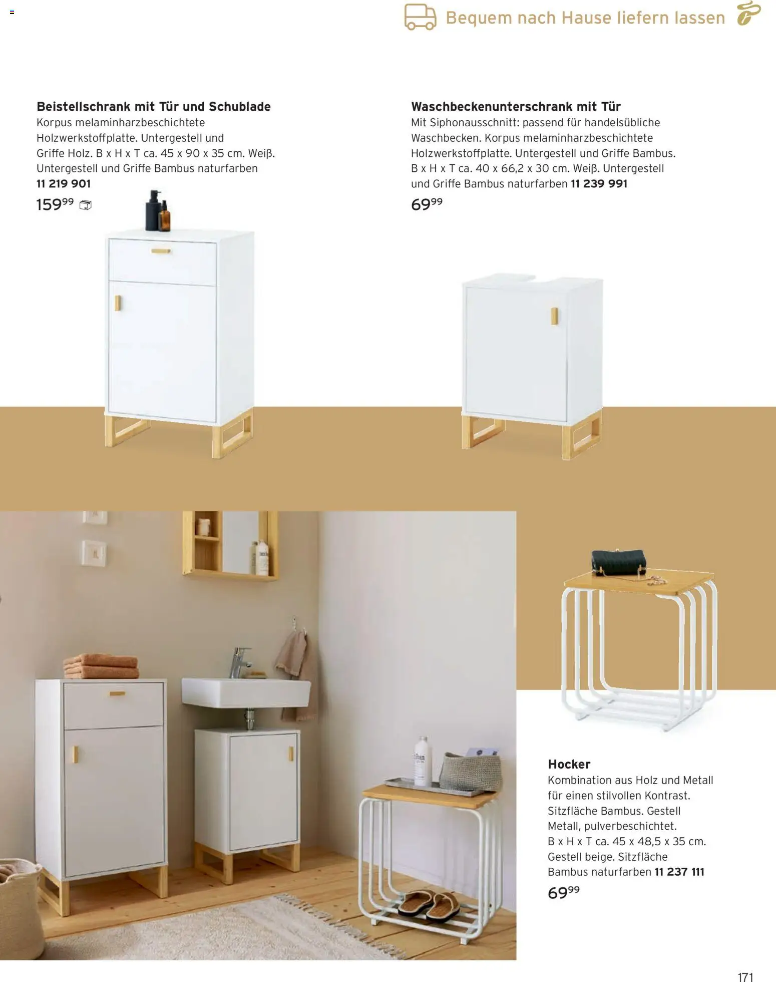 Angebote Tchibo – gültig ab 08.10.2026 | Seite: 171 | Produkte: Hocker, Tür