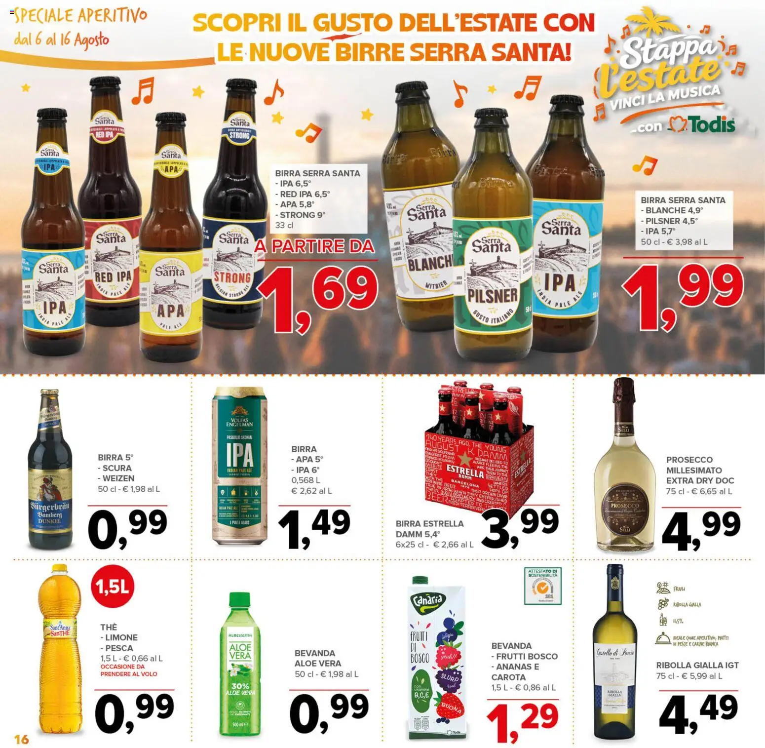 Volantino Todis del 06/08/2026 | Pagina: 16