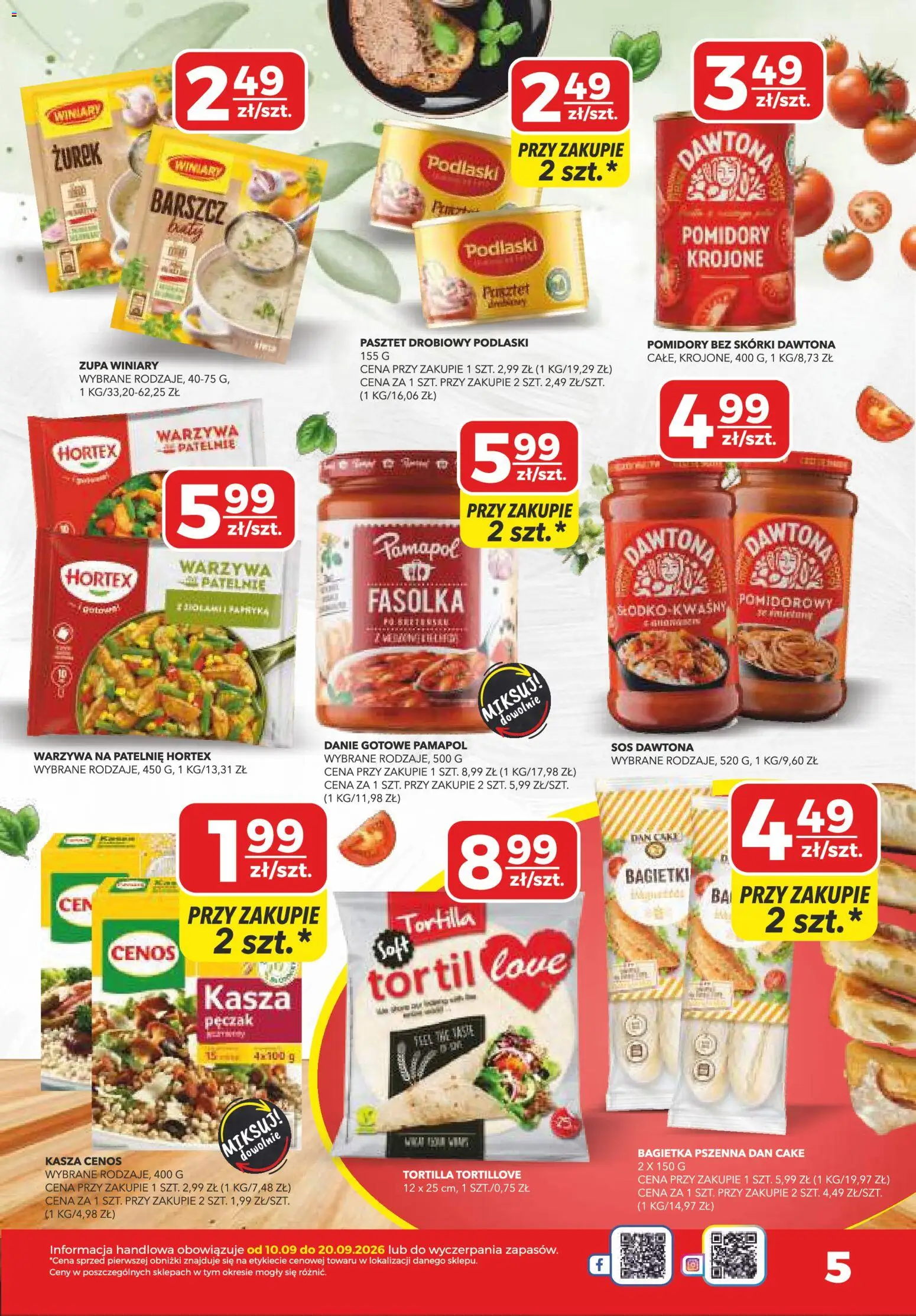 Top Market gazetka od 10.09.2026 | Strona: 5 | Produkty: Pasztet, Patelnie, Zupa, Warzywa
