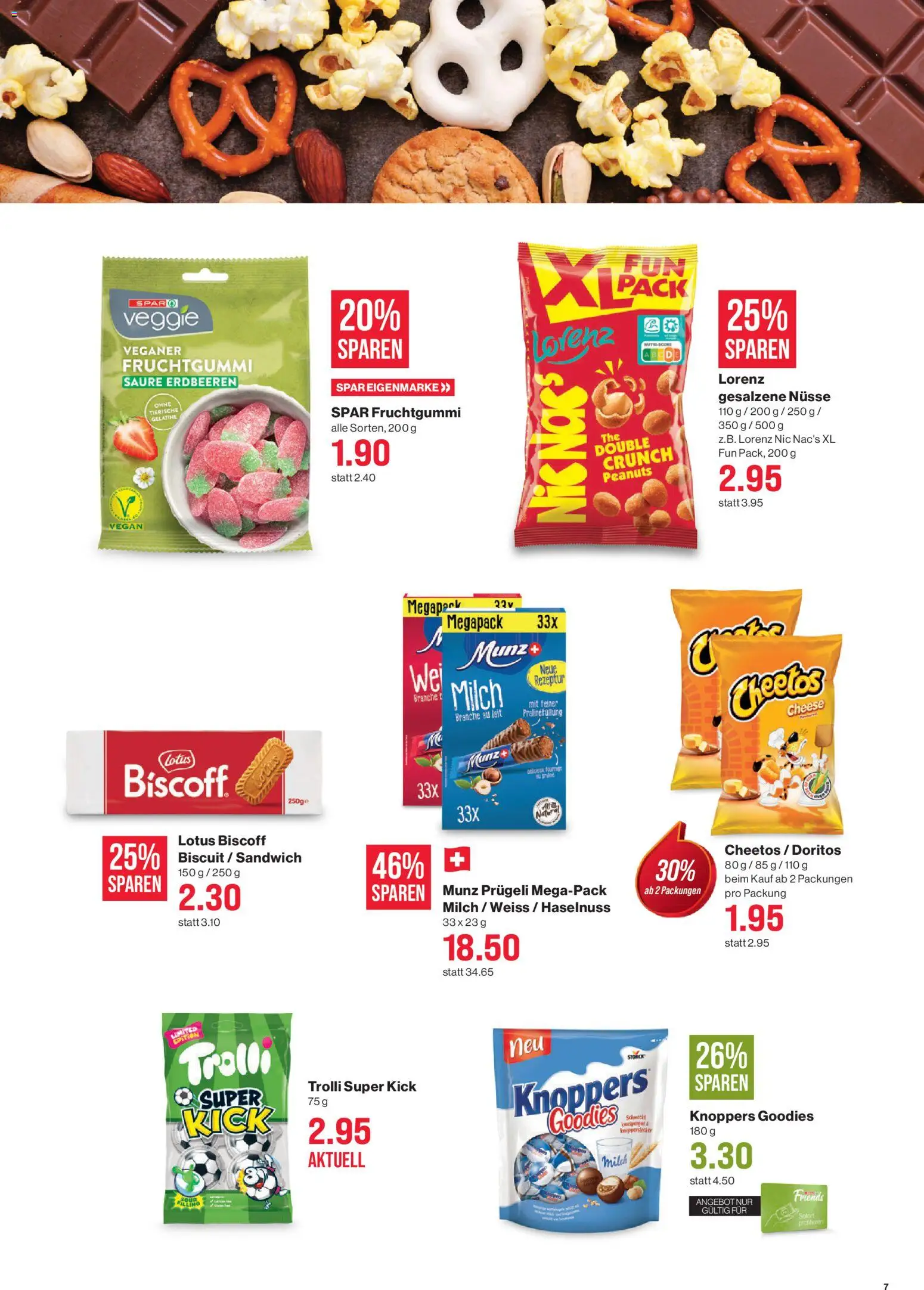 SPAR - SPAR Handels AG – gültig ab 21.05.2026 | Seite: 7 | Produkte: Milch, Erdbeeren, Nüsse