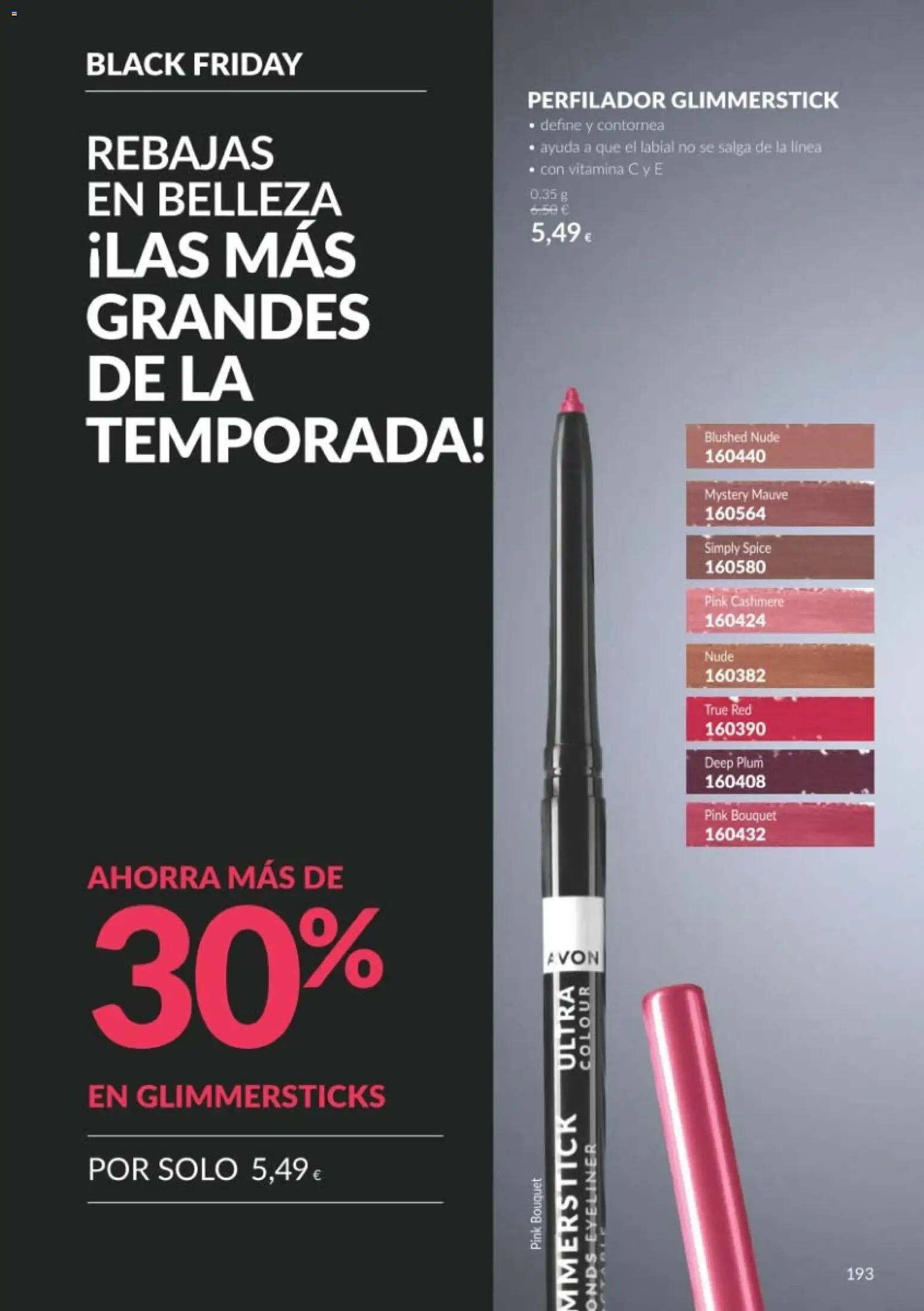 Catálogo AVON Black Friday │ válido desde el 01/11/2026 | Página: 193