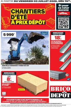 Brico Dépôt - Prévisualisation de Brico Dépôt catalogue valide à partir de 03/07/2026