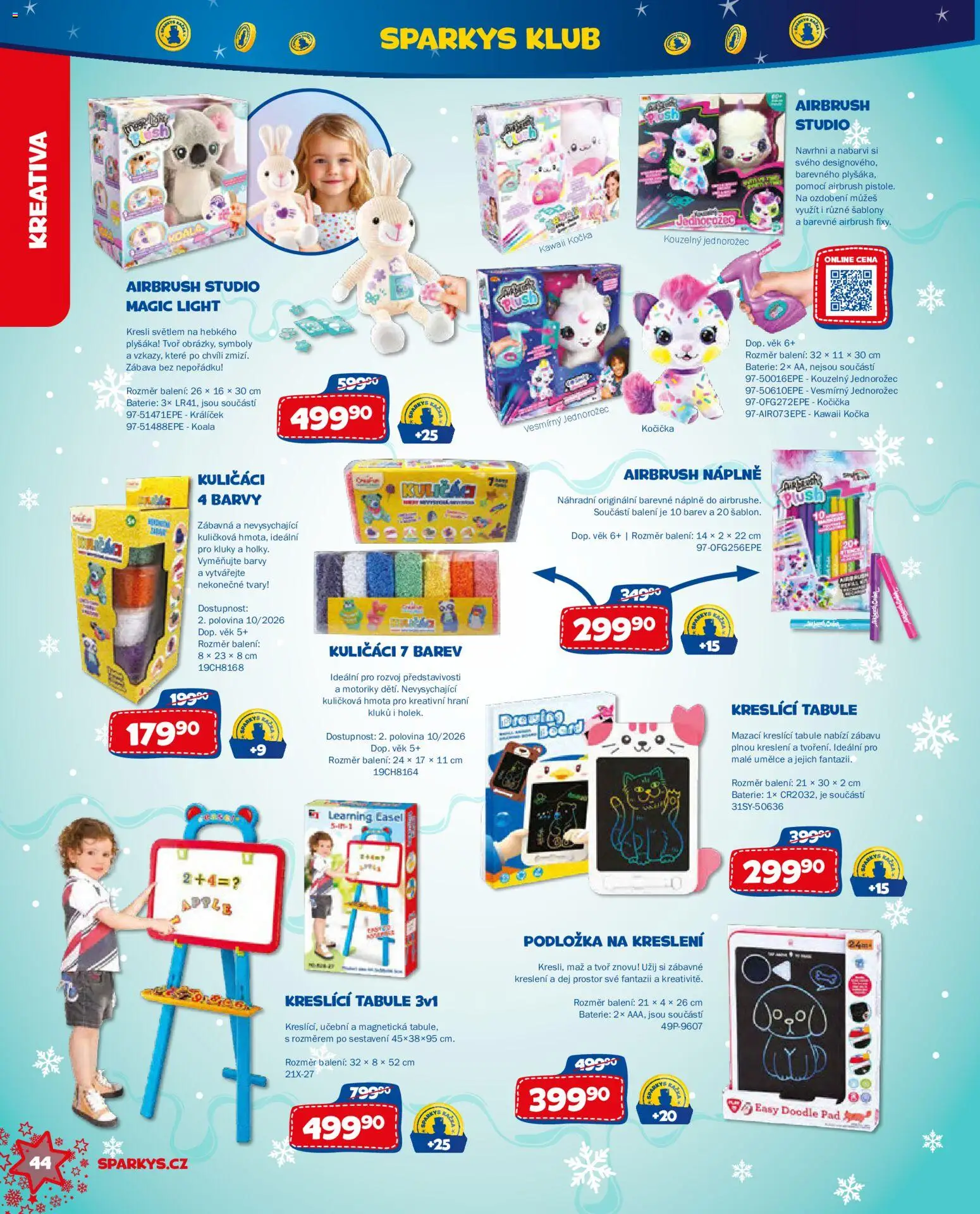 Sparkys katalog Vánoce 2026 od 01.10.2026 | Strana: 44 | Produkty: Apple, Tabule, Baterie, Doodle Pad