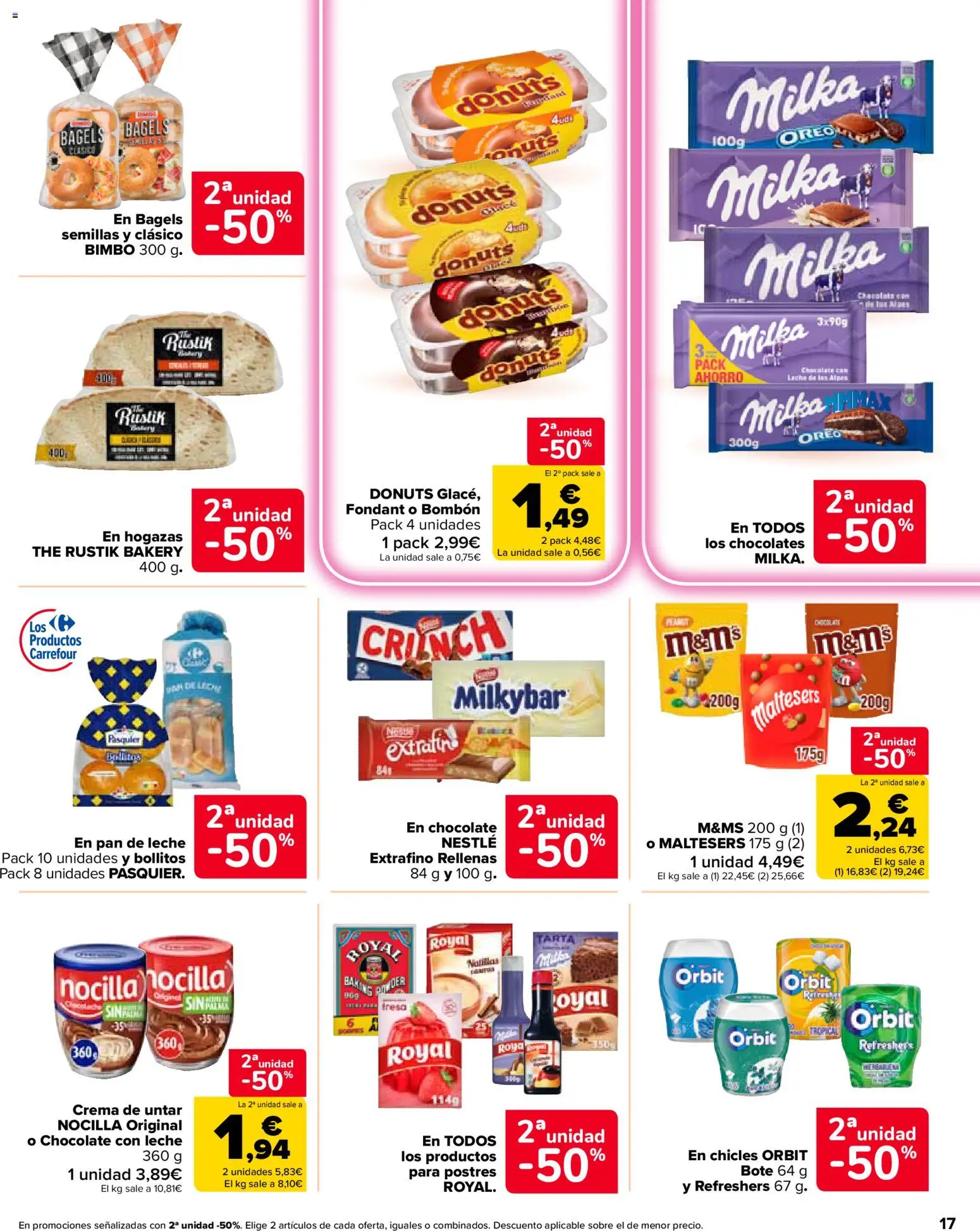 Carrefour Market folleto │ válido desde el 26/08/2026 | Página: 17 | Productos: Leche, Pan, Pan de leche, Chocolate con leche