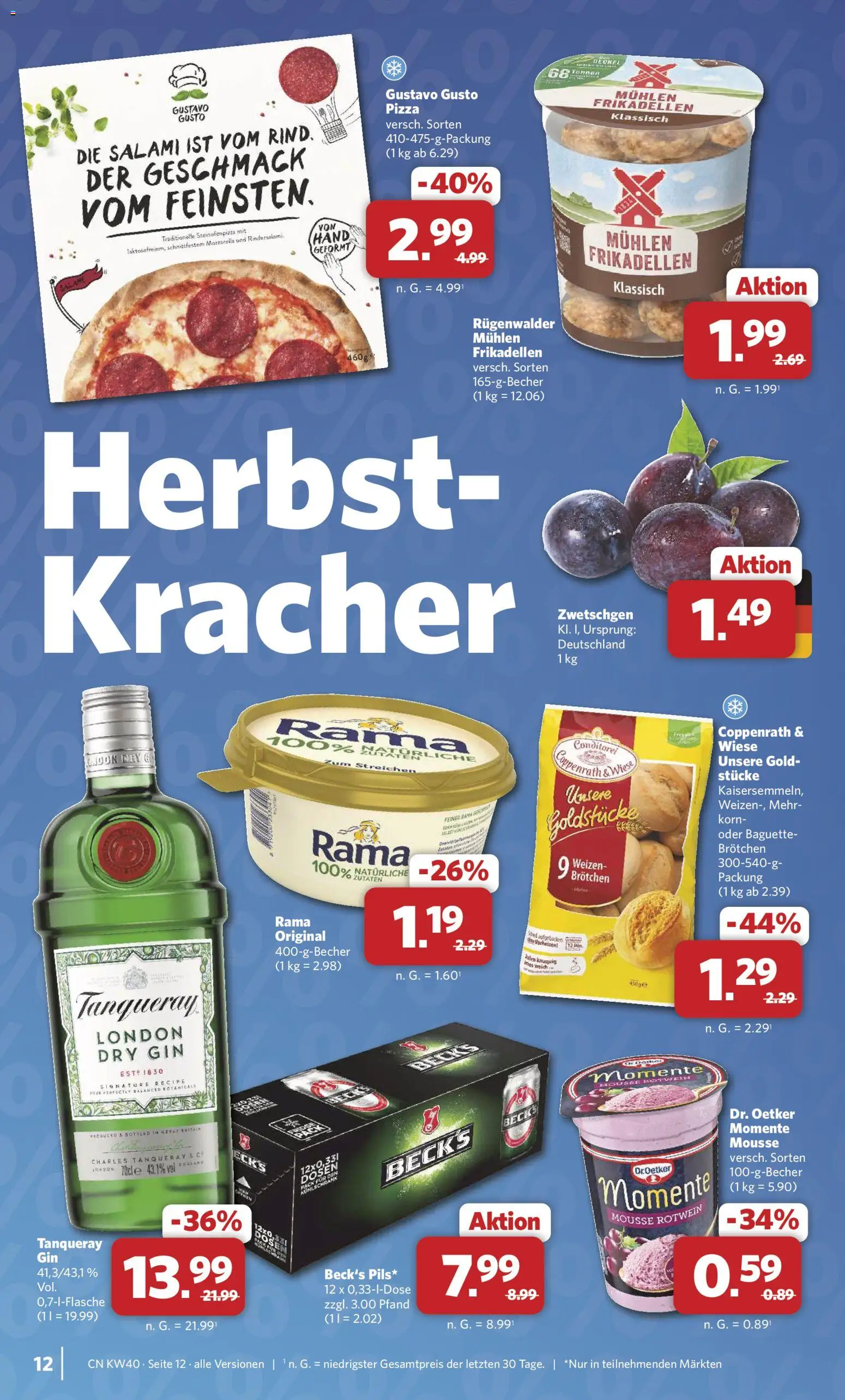 Combi Prospekt – gültig ab 28.09.2026 | Seite: 12 | Produkte: Gustavo gusto, Rotwein, Baguette, Gin