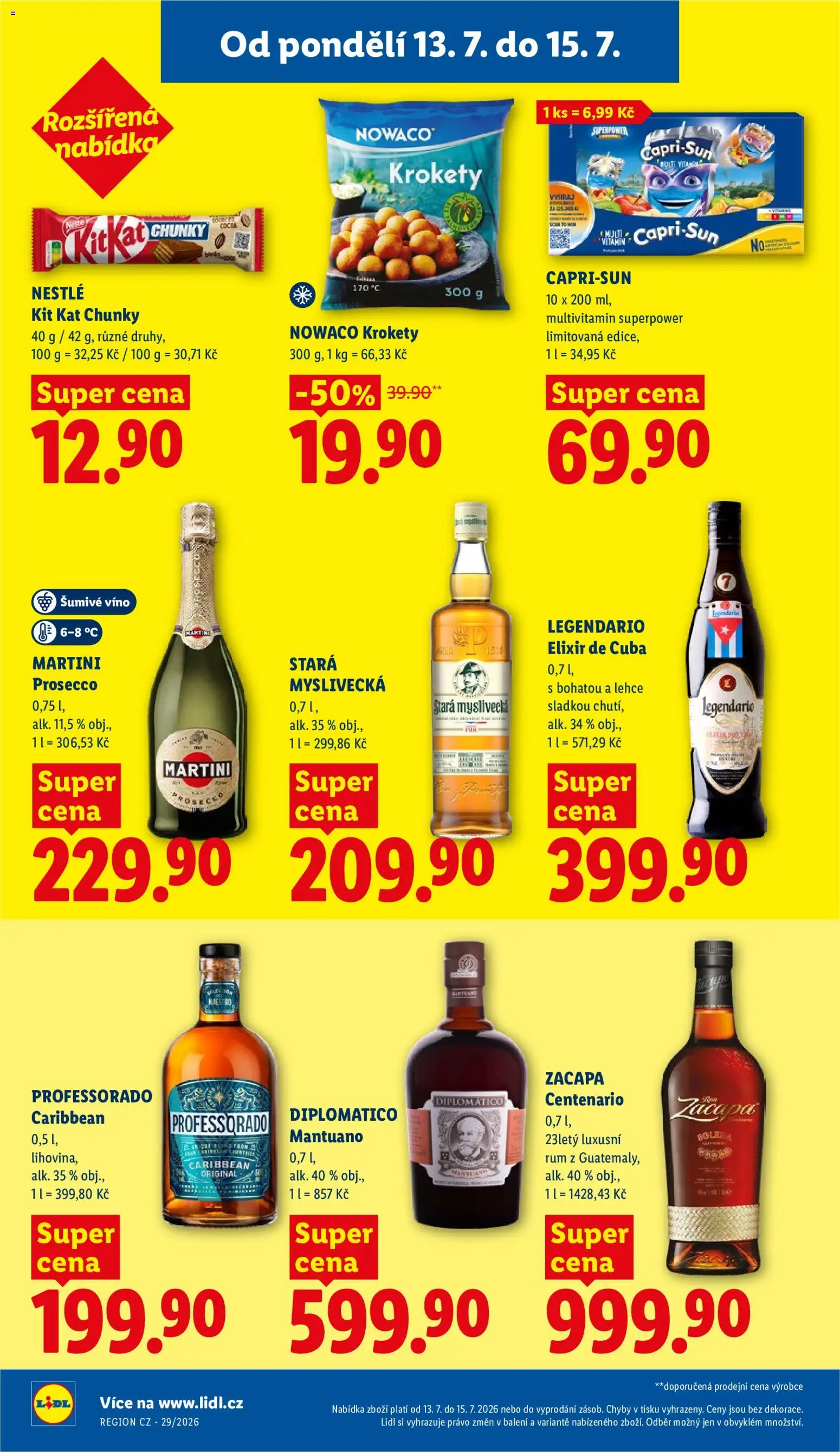 Lidl leták od 13.07.2026 | Strana: 24 | Produkty: Rum, Prosecco, Diplomatico, Zacapa