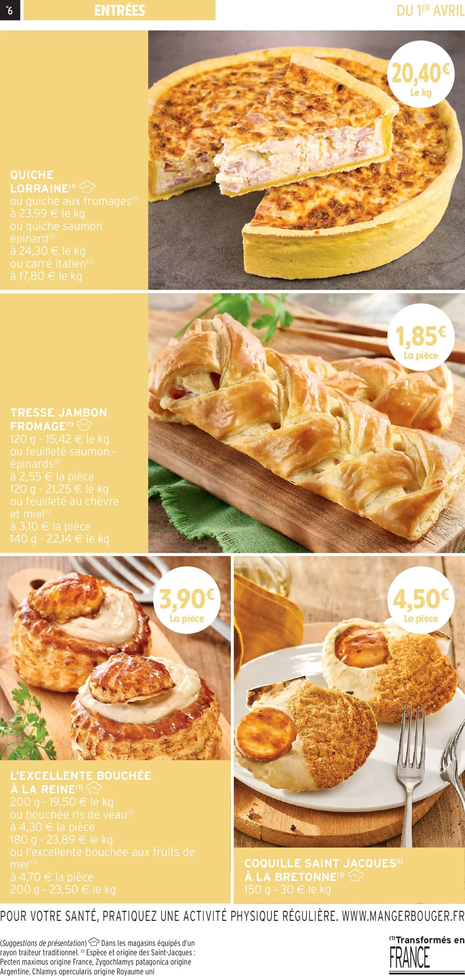 {H1} | Page: 6 | Produits: Fruits de mer, Miel, Fromage, Jambon