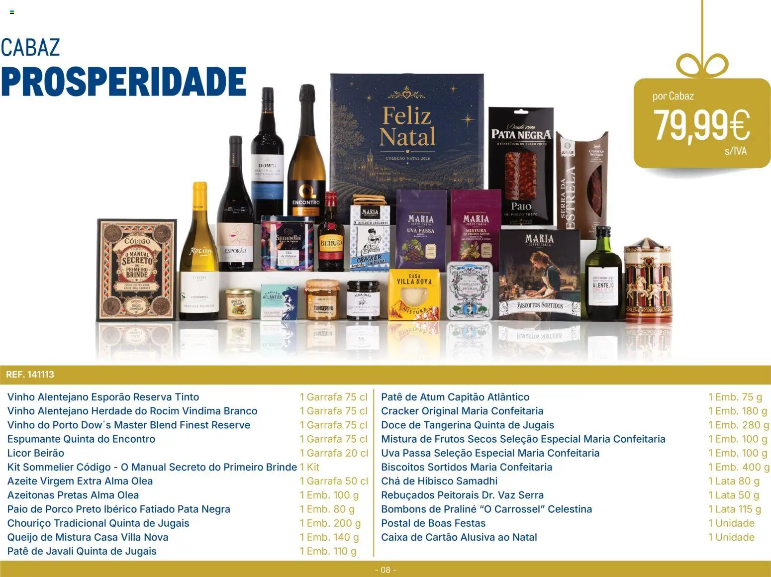 Makro - Cabazes de Natal 2026 │ válido de 03/11/2026 | Página: 8 | Produtos: Frutos secos, Licor, Chouriço, Patê