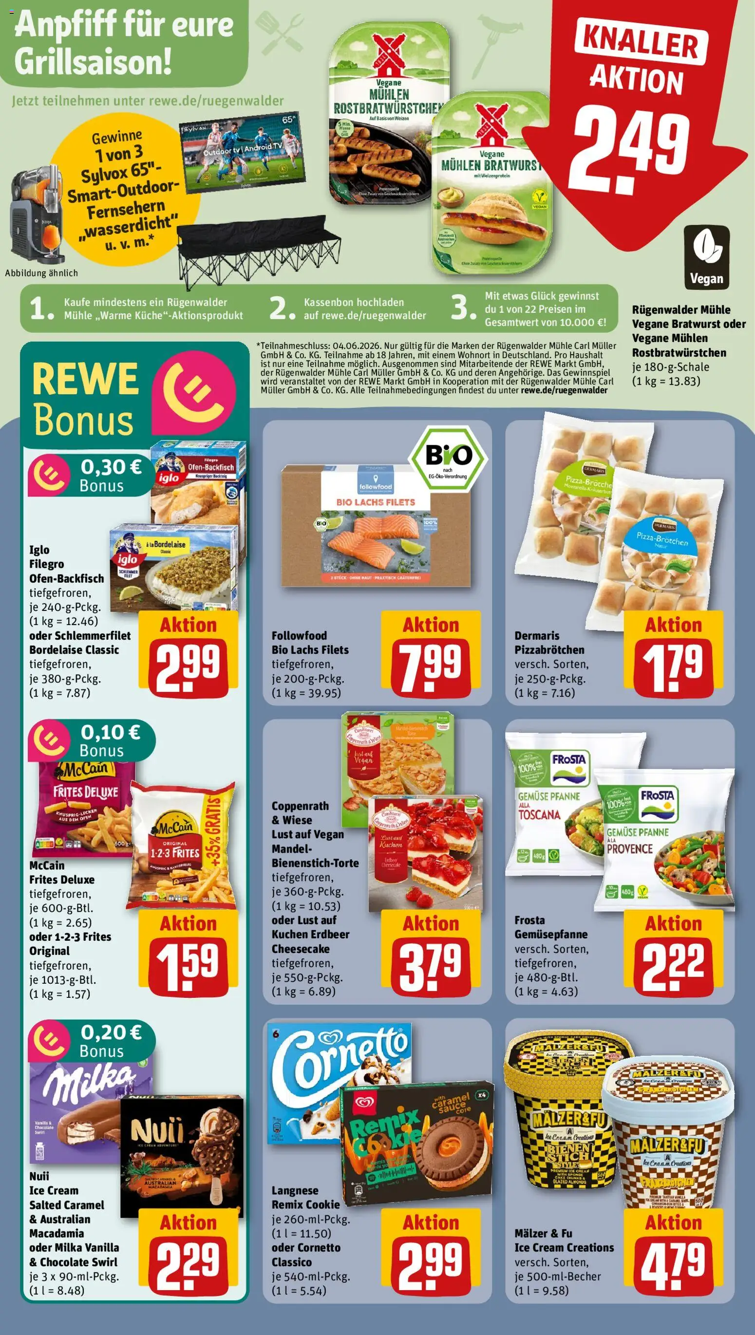Rewe Prospekt 	 – gültig ab 11.05.2026 | Seite: 11 | Produkte: Grill, Langnese, Bratwurst, Milka