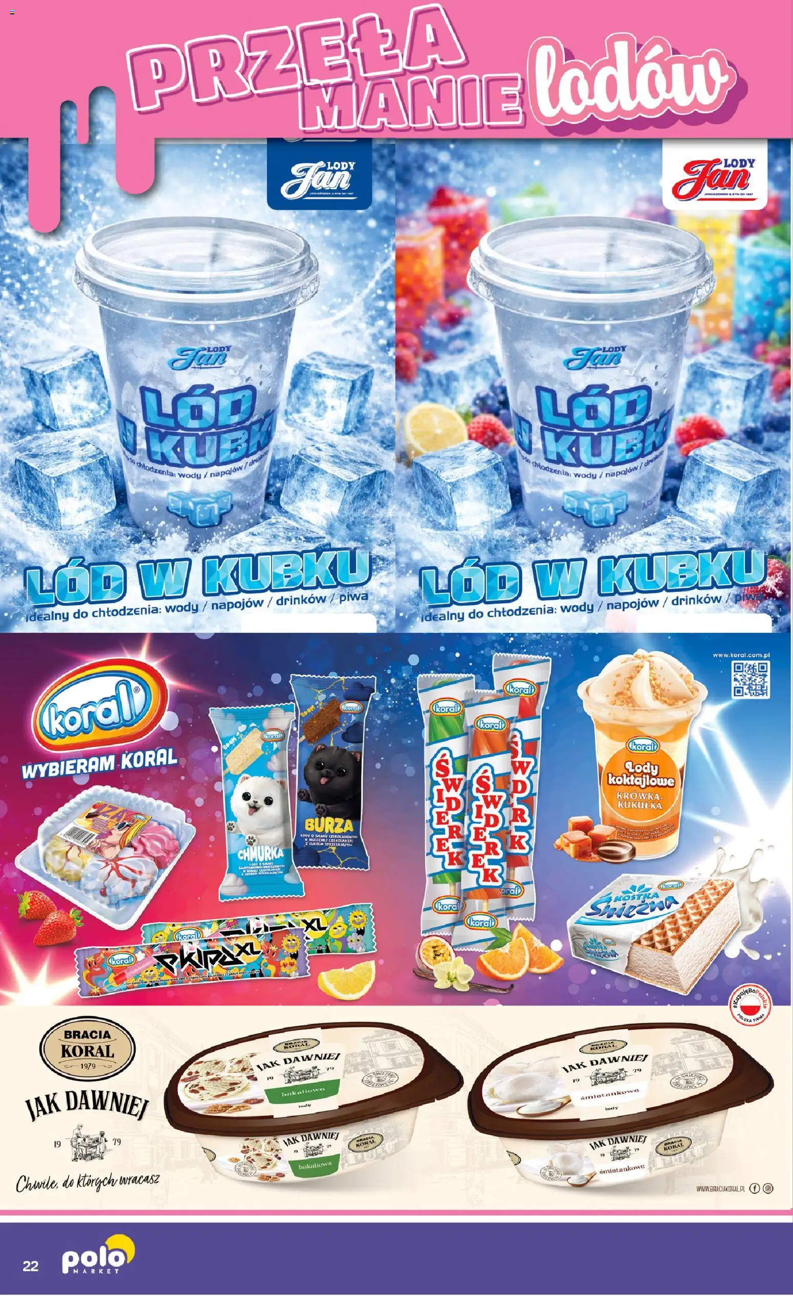POLOmarket gazetka - Przełamanie Lodów od 30.04.2026 | Strona: 22 | Produkty: Krowka, Lody