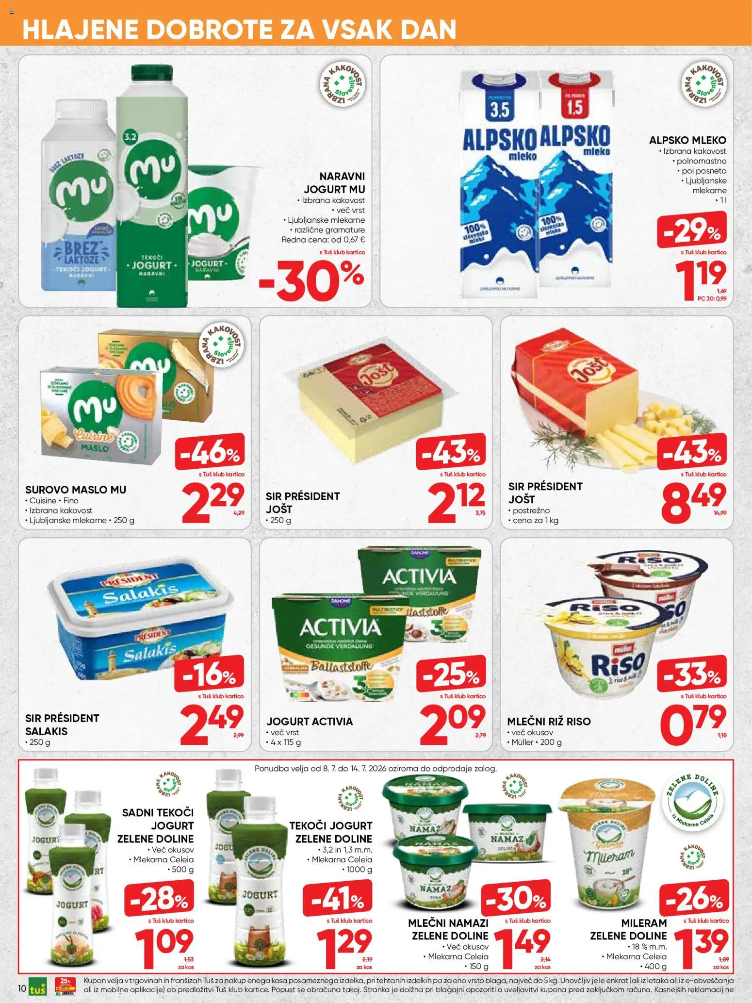 Novi Tuš katalog ponudbe – veljaven od 08.07.2026 | Stran: 10