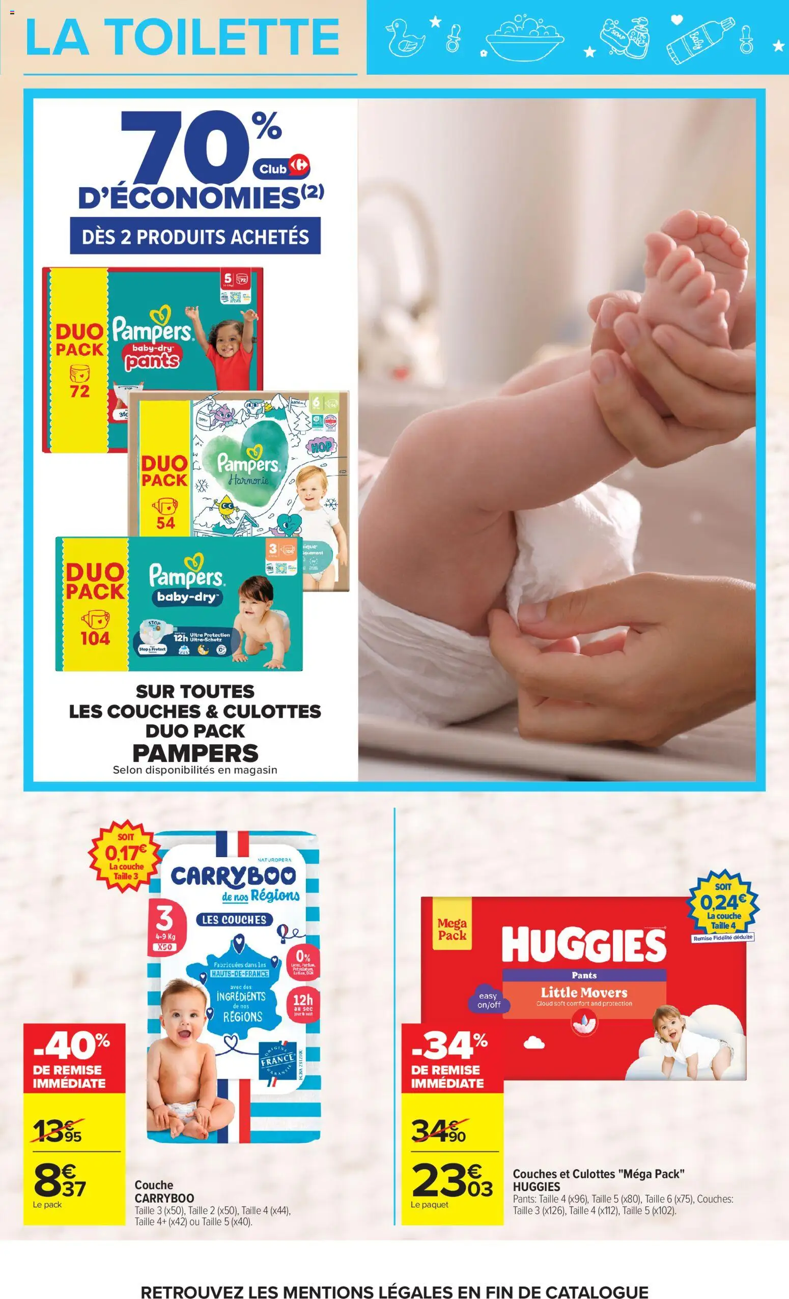 {H1} | Page: 11 | Produits: Ingrédients, Couches, Pampers