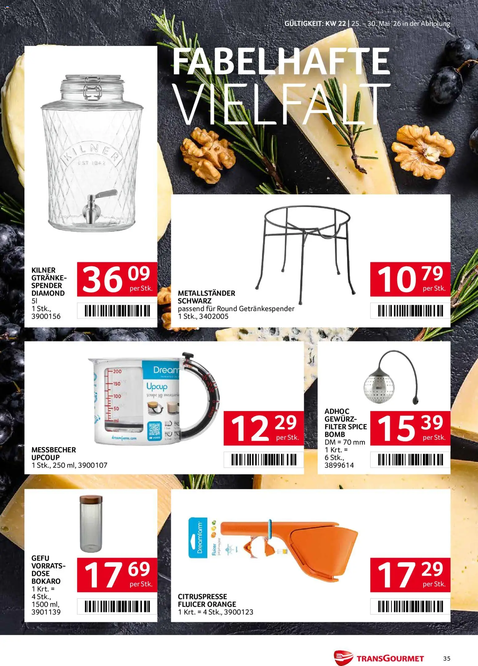 Transgourmet Flugblatt gültig ab 25.05.2026 | Seite: 34 | Produkte: Video