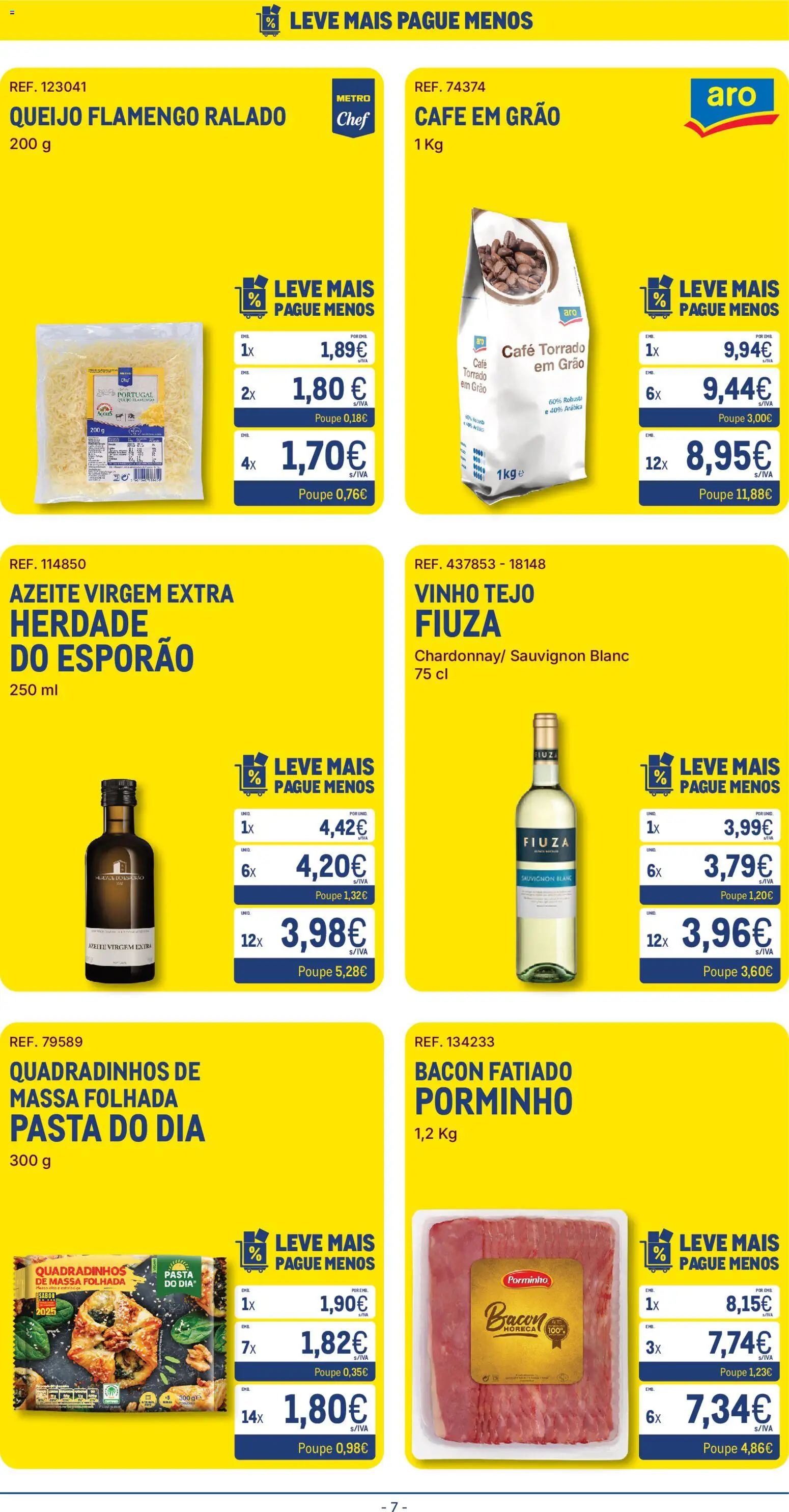 Makro folheto │ válido de 25/08/2026 | Página: 7 | Produtos: Bacon, Queijo, Café, Vinho