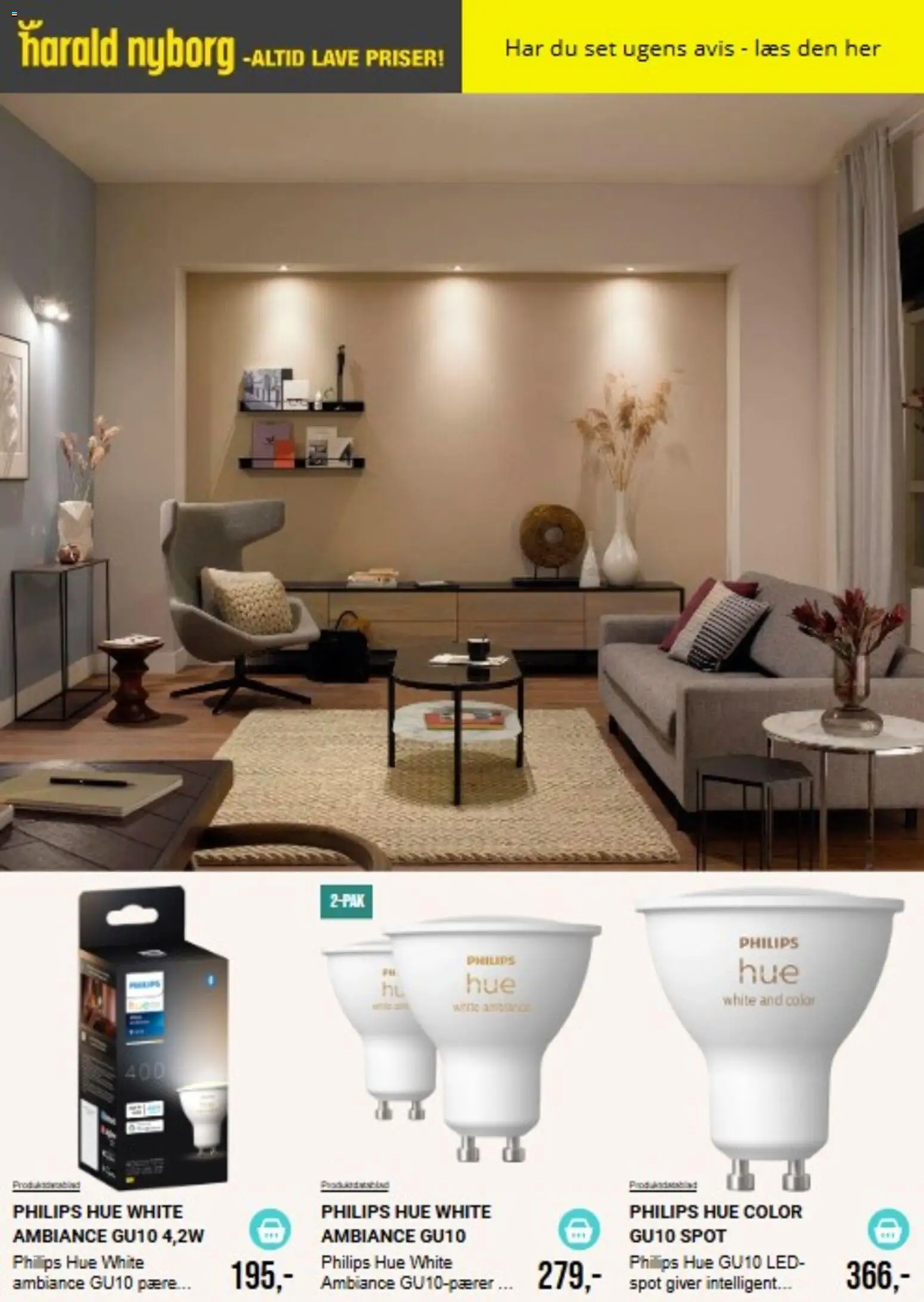 Harald Nyborg tilbudsavis – gyldig fra 27/10/2026 | Side: 4 | Produkter: Philips Hue, Hue
