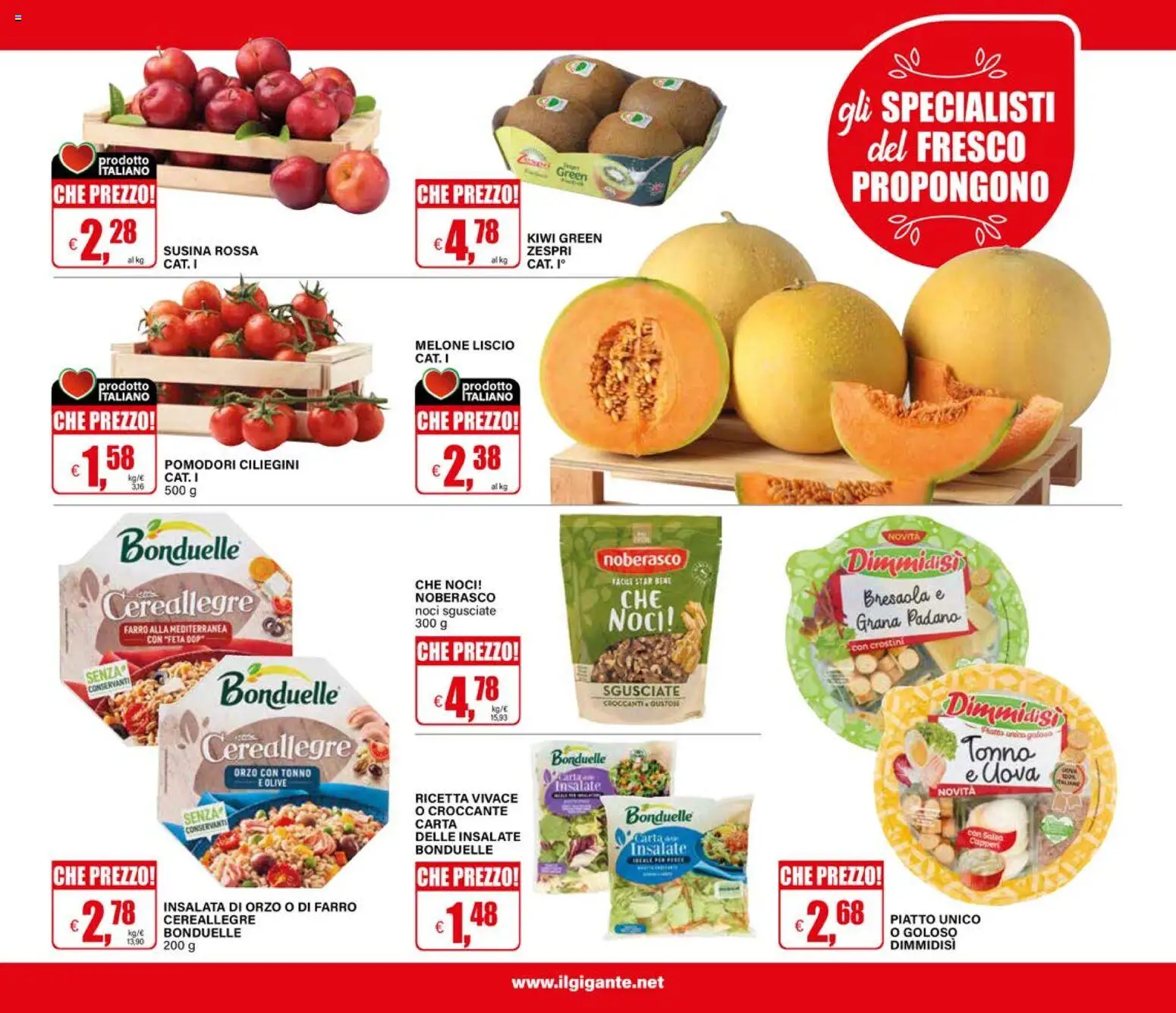 Volantino Il Gigante del 30/07/2026 | Pagina: 17 | Prodotti: Melone, Grana Padano, Piatto, Feta