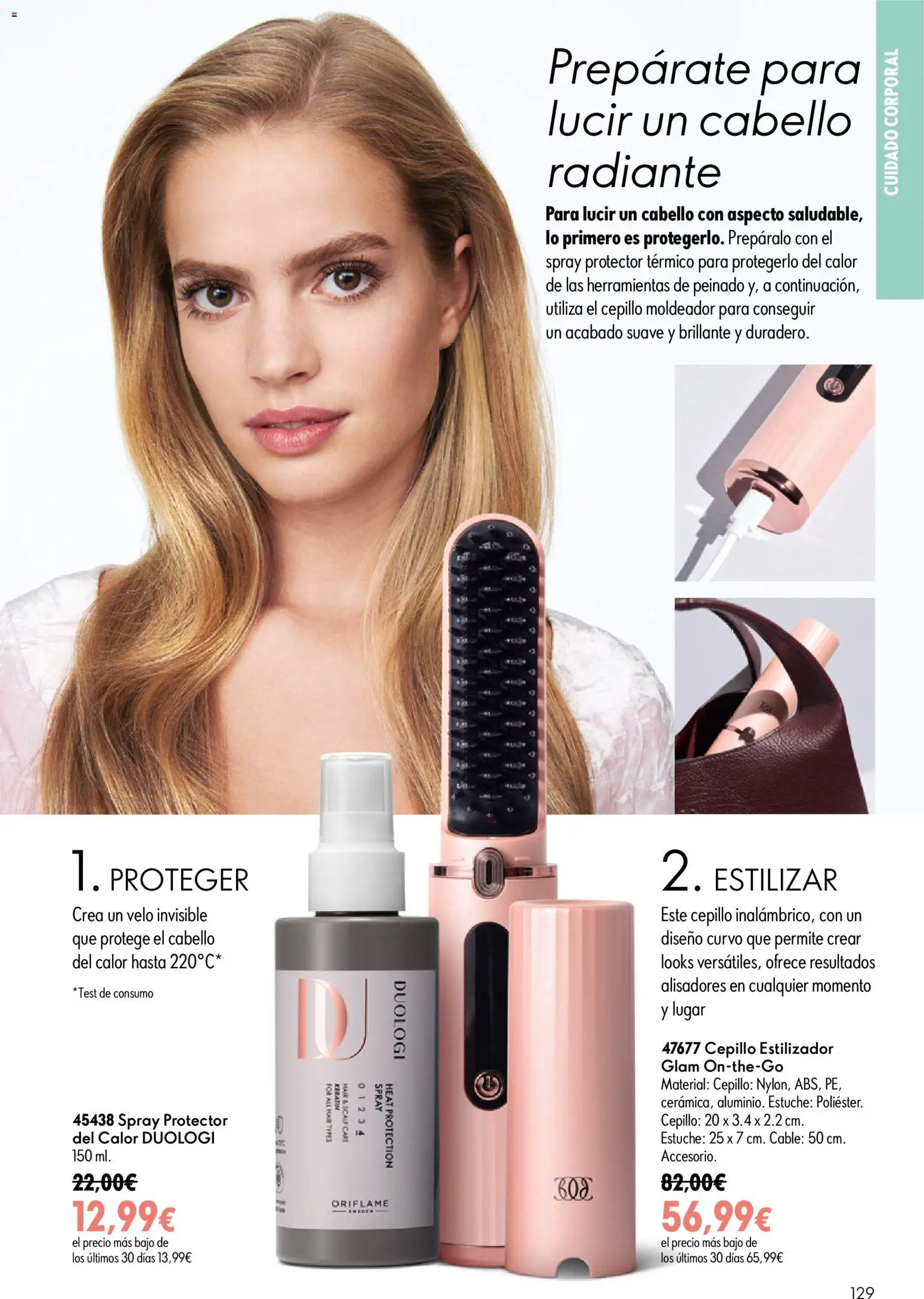 Oriflame - Catálogo Campaña 9 │ válido desde el 24/06/2026 | Página: 129 | Productos: Cepillo, Cepillo moldeador, Cable