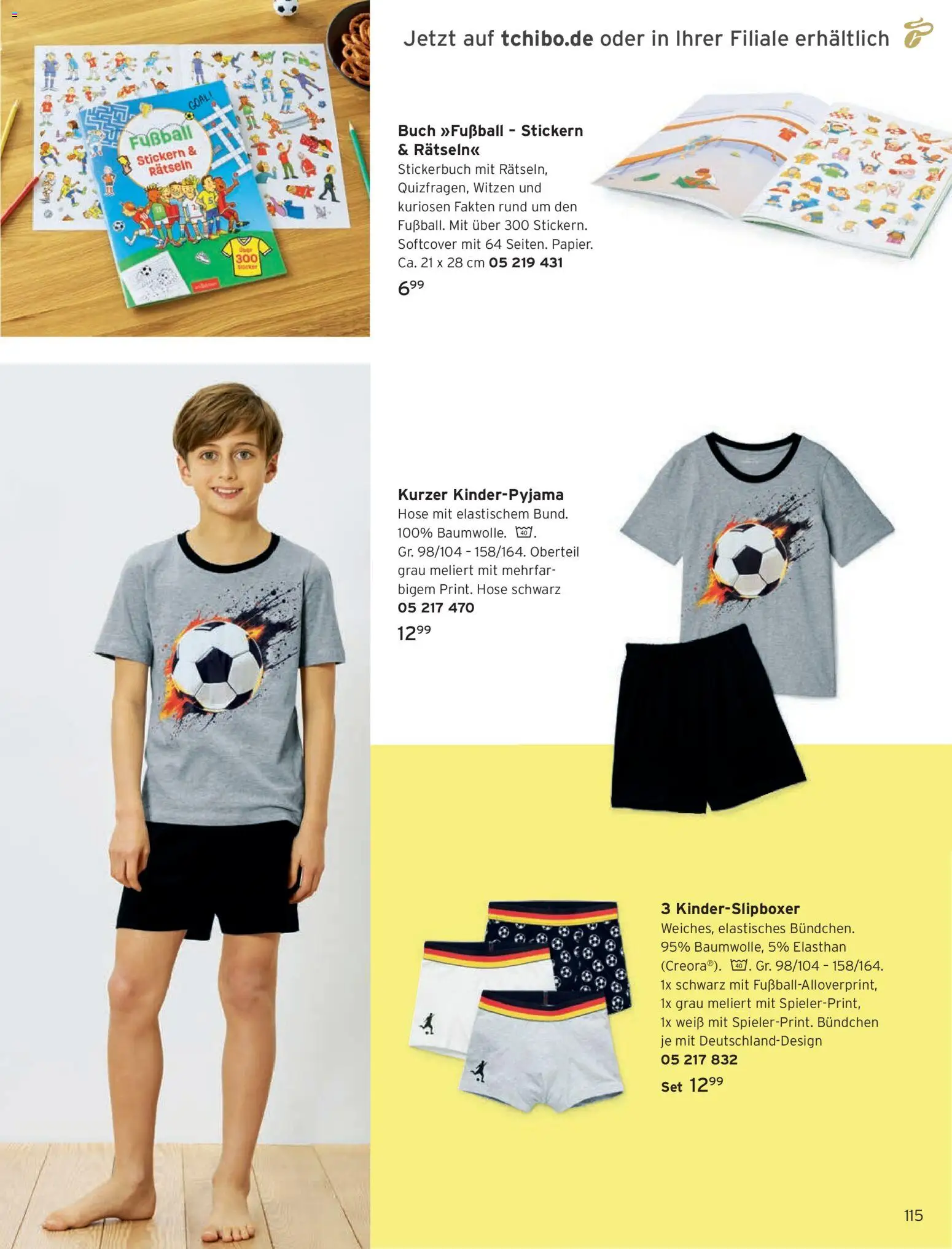 Angebote Tchibo – gültig ab 07.05.2026 | Seite: 115 | Produkte: Fußball, Hose