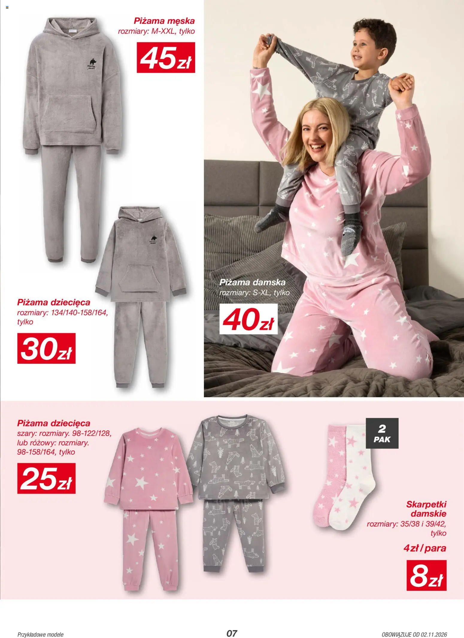 Kik gazetka od 02.10.2026 | Strona: 7 | Produkty: Piżama, Piżama męska, Skarpetki