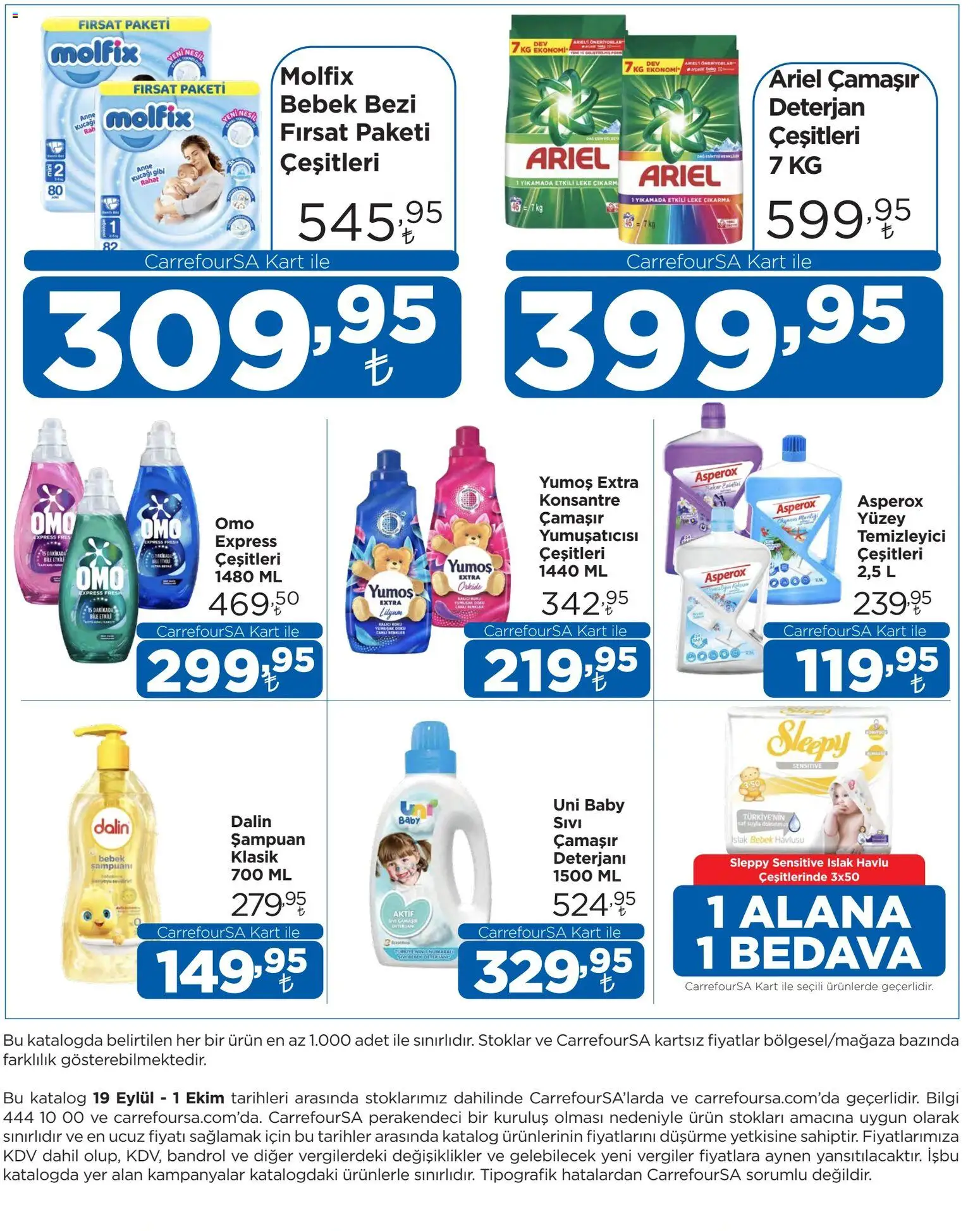 CarrefourSA Katalog - 19 Eylül 2026 tarihinden itibaren geçerlidir | Sayfa: 12 | Ürünler: Şampuan, Deterjan