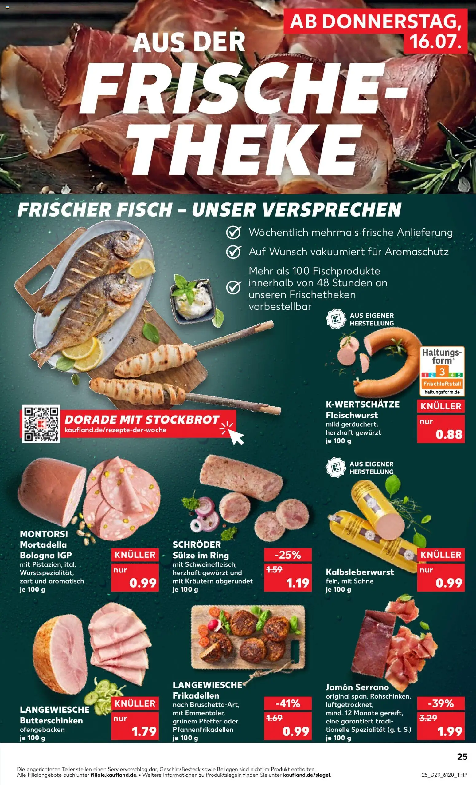 Kaufland Prospekt Bremen – gültig ab 16.07.2026 | Seite: 25 | Produkte: Dorade, Fisch, Pfeffer, Sahne