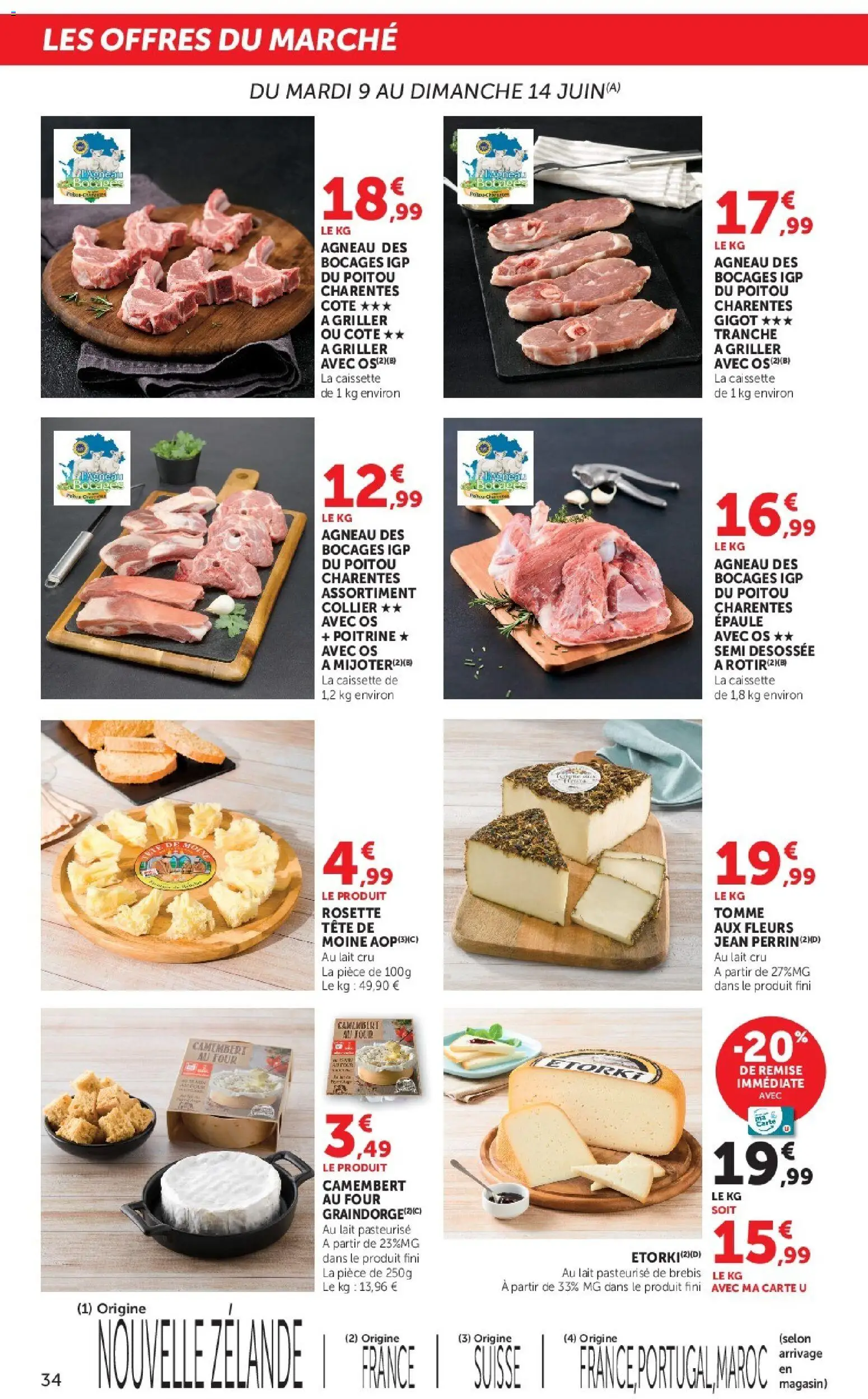 {H1} | Page: 34 | Produits: Four, Agneau, Lait, Camembert