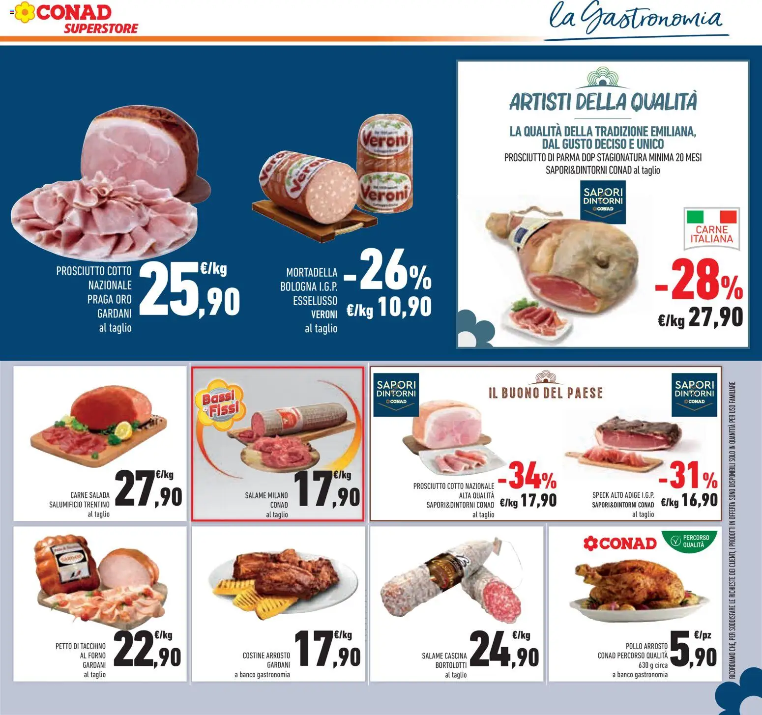 Volantino Conad del 04.06.2026 | Pagina: 21 | Prodotti: Speck, Prosciutto, Mortadella, Forno