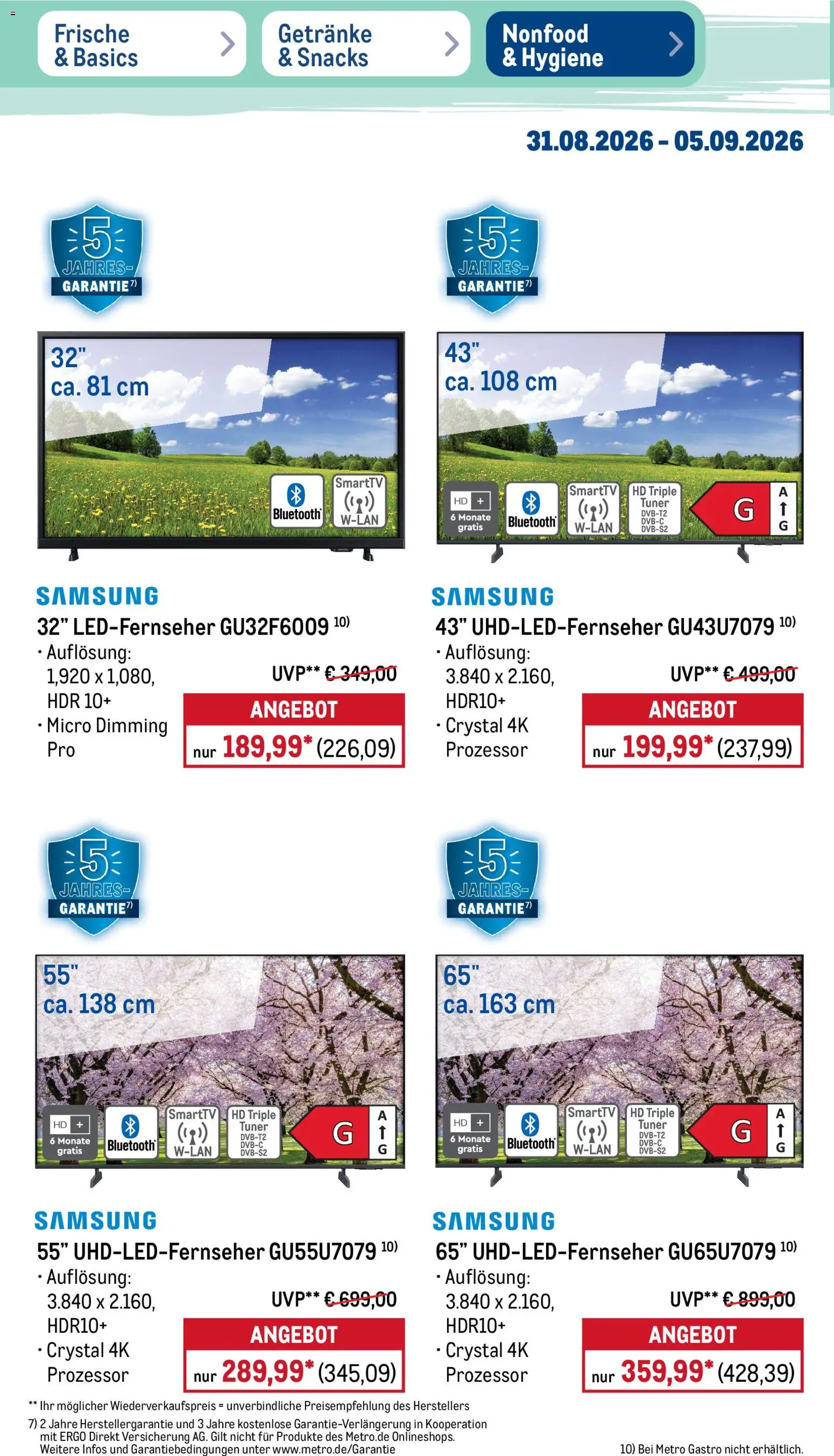 Metro Prospekt – gültig ab 31.08.2026 | Seite: 50 | Produkte: Samsung