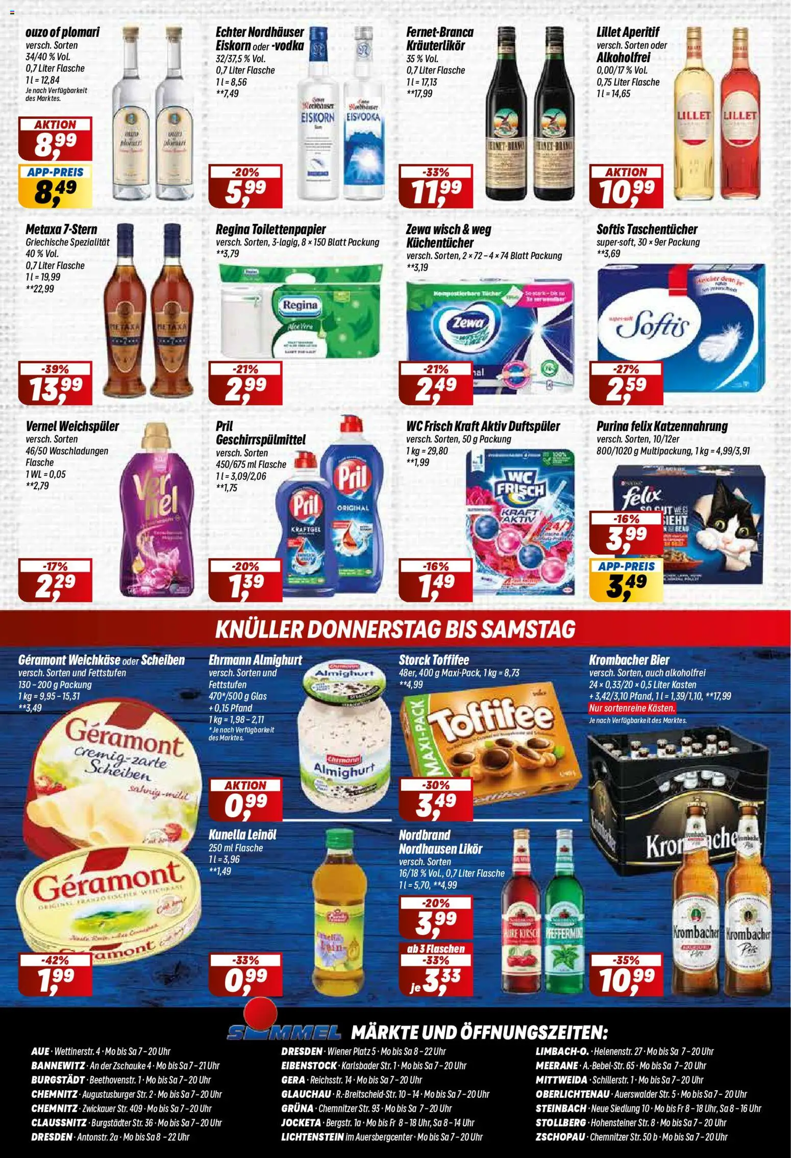 Simmel Prospekt – gültig ab 07.09.2026 | Seite: 8 | Produkte: Geschirrspülmittel, Vodka, Pril, Uhr