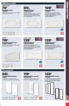Brico Dépôt - Prévisualisation de Brico Dépôt L'officiel du bricolage valide à partir de 16/06/2026 | Page: 101 | Produits: Tablier, Baignoire