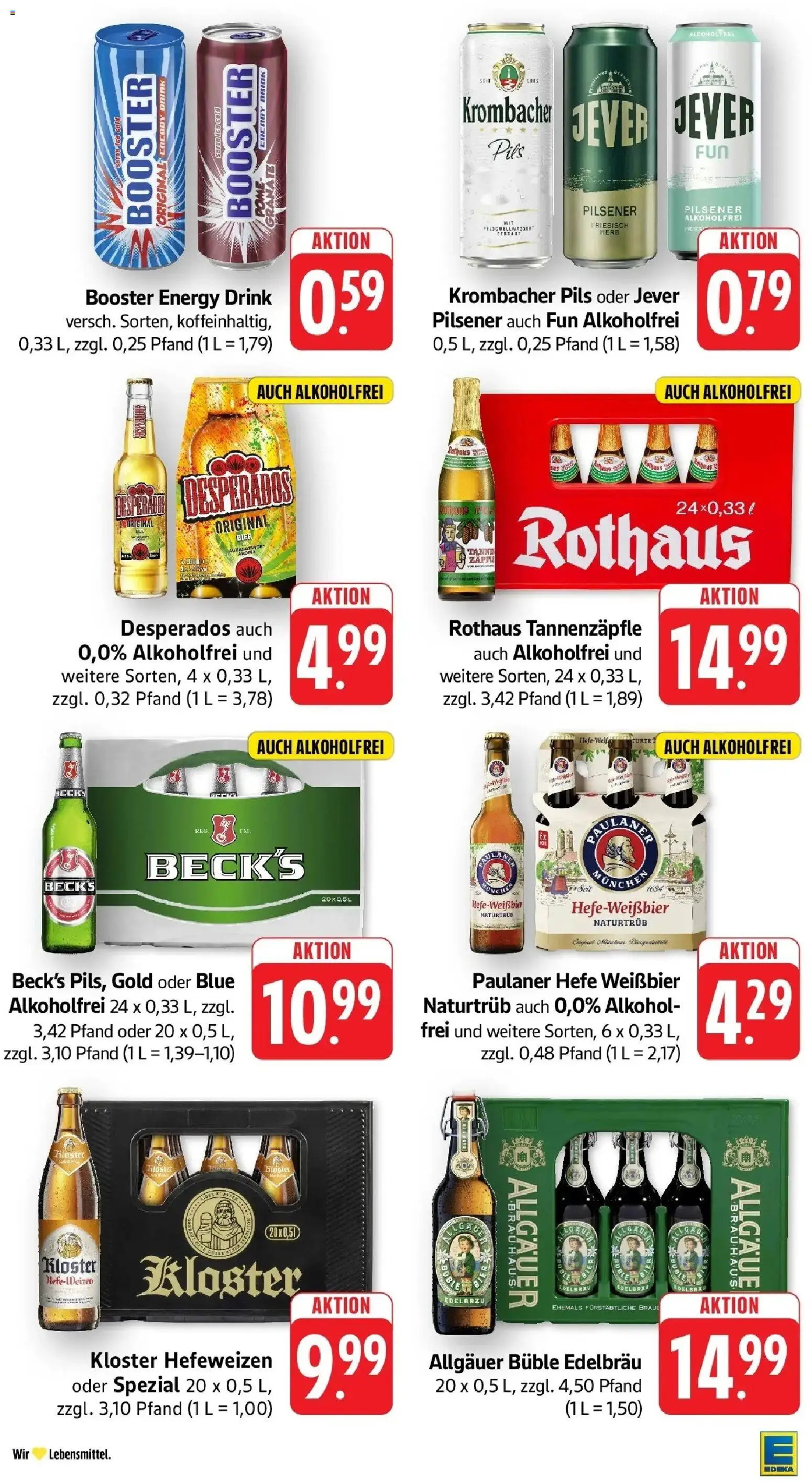E center Prospekt Nürtingen (ab 07.09.2026) zum Blättern | Seite: 29 | Produkte: Weißbier, Pils, Alkohol, Krombacher