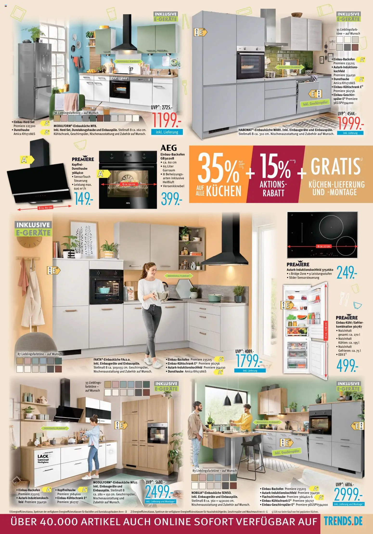 Trends Prospekt – gültig ab 24.10.2026 | Seite: 7 | Produkte: Geschirrspüler, Kochfeld, Backofen, Kuchen