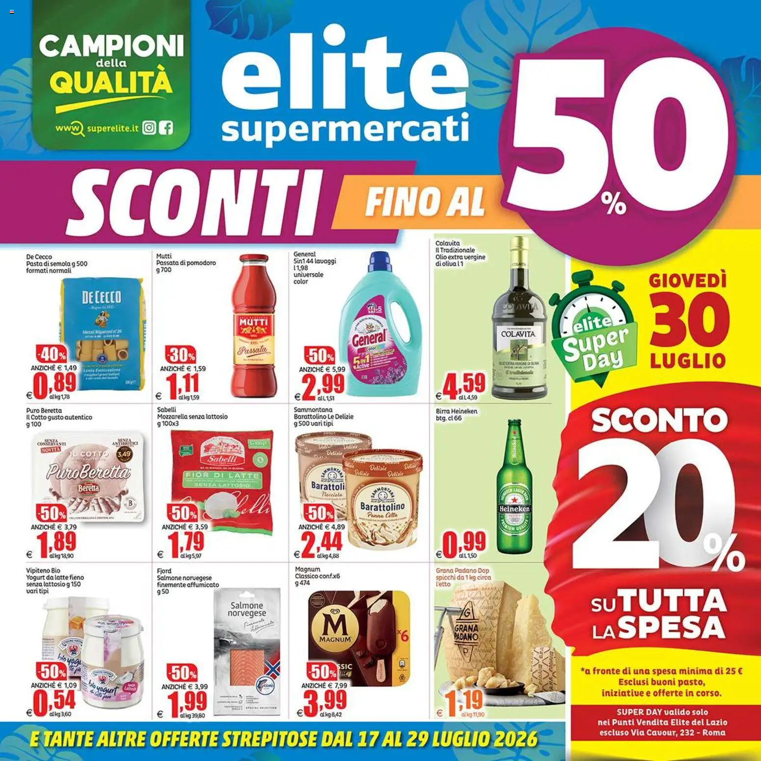 Volantino Elite Supermercati del 17/07/2026 | Pagina: 1