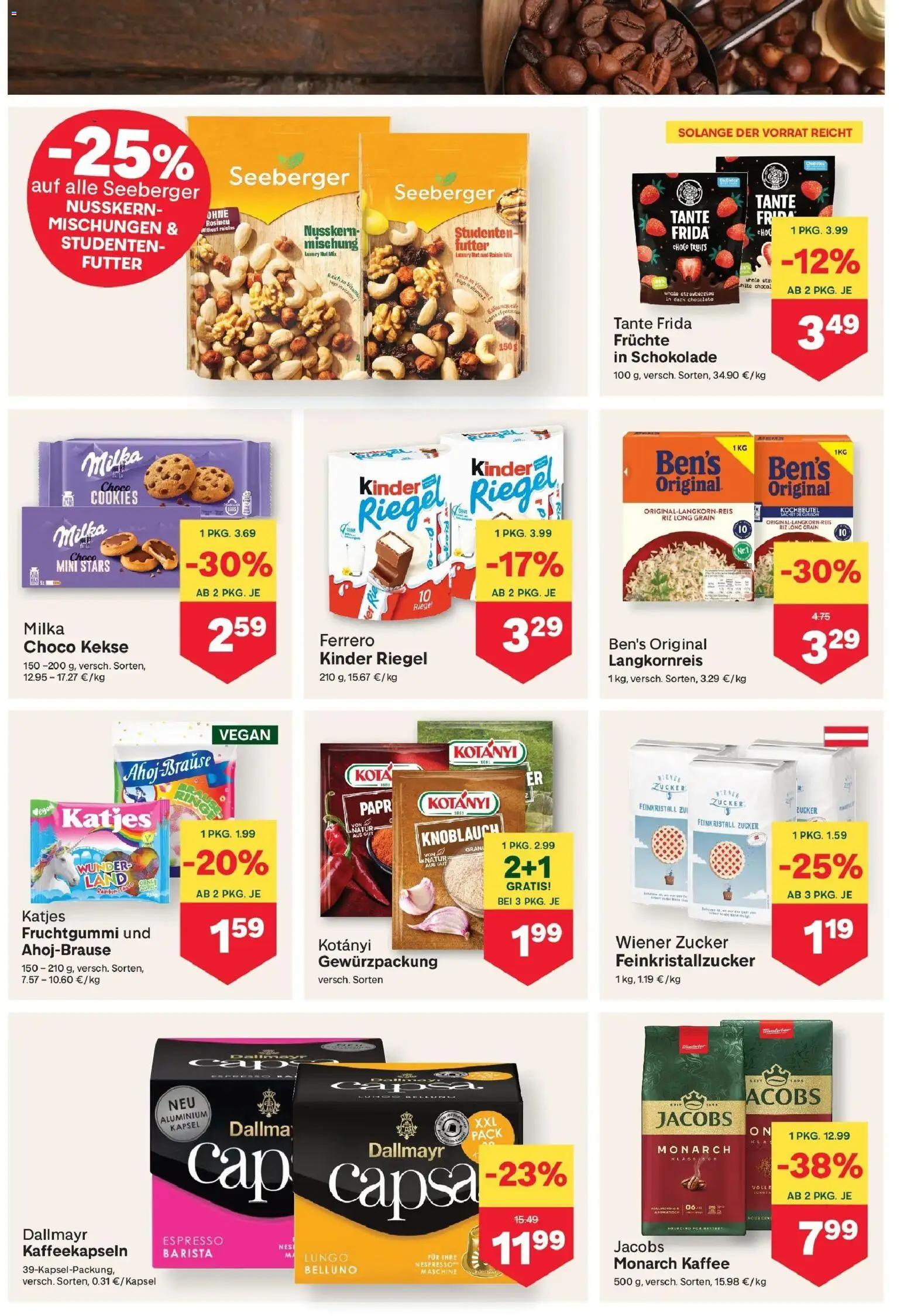 MPREIS Pfunds gültig ab 30.07.2026 | Seite: 6 | Produkte: Kekse, Rosinen, Zucker, Schokolade