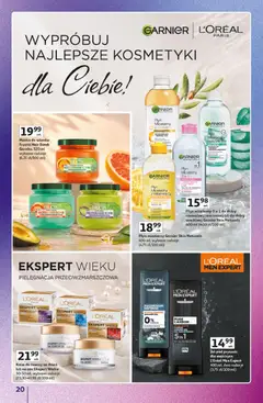 Pogląd oferty "Auchan gazetka - 30 Lat Hipermarket Znane marki" - ważna od 03.09.2026 | Strona: 20 | Produkty: Płyn micelarny Garnier, Kosmetyki, Makijaż, Krem do twarzy