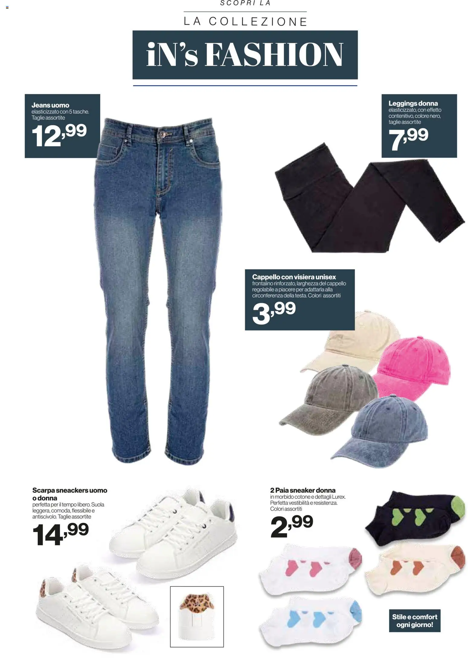 Volantino IN's del 11.03.2026 | Pagina: 23 | Prodotti: Leggings, Jeans, Cappello