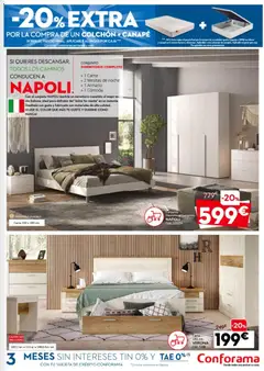 Vista previa Conforama folleto válido desde el 30.04.2026 | Página: 9 | Productos: Té, Colchon, Armario, Caja