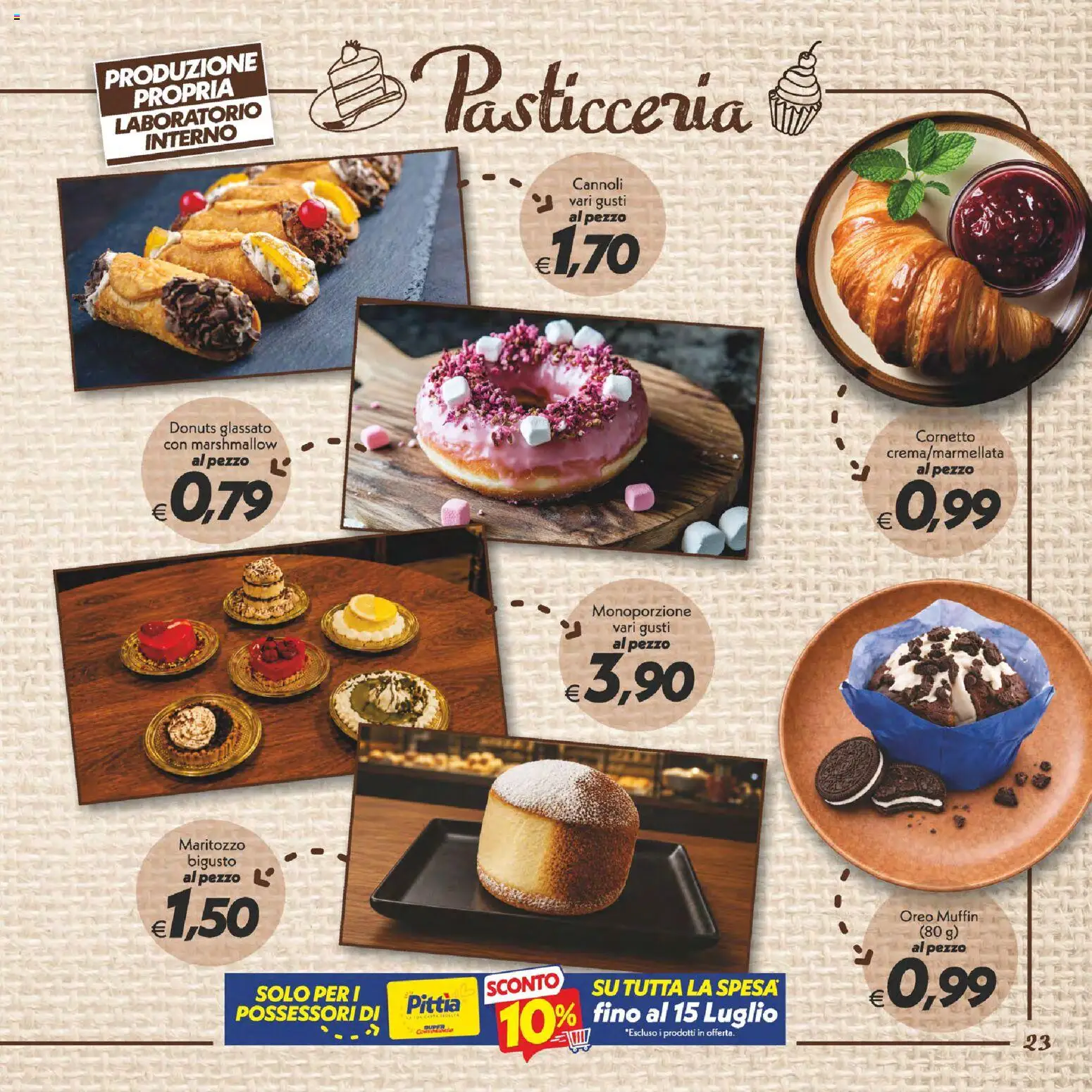 Volantino SuperConveniente del 25/06/2026 | Pagina: 23 | Prodotti: Cornetto, Muffin