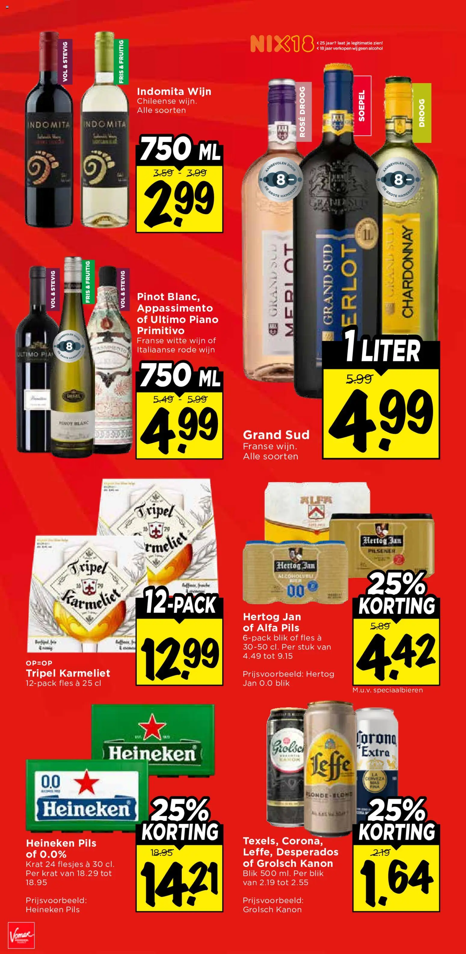 {H1} | Pagina: 35 | Producten: Witte wijn, Wijn, Heineken, Alcohol