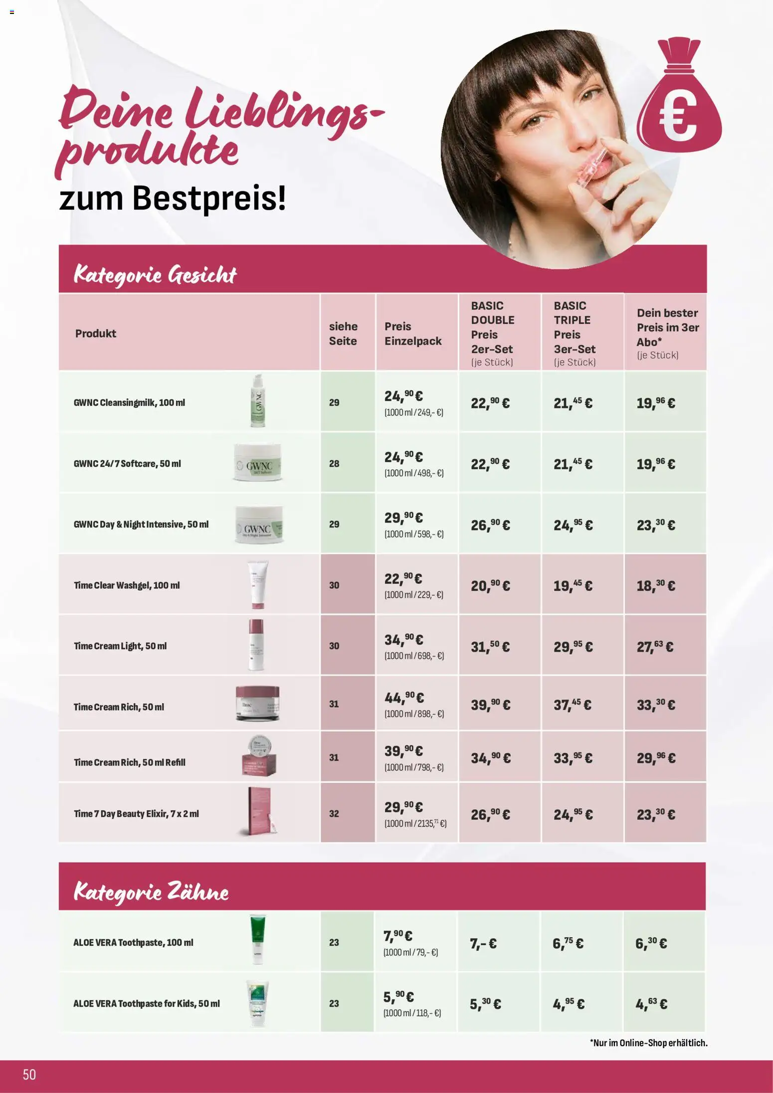 Katalog ProWin New Wellness Oktober 2026 / März 2027 – gültig ab 01.10.2026 | Seite: 50