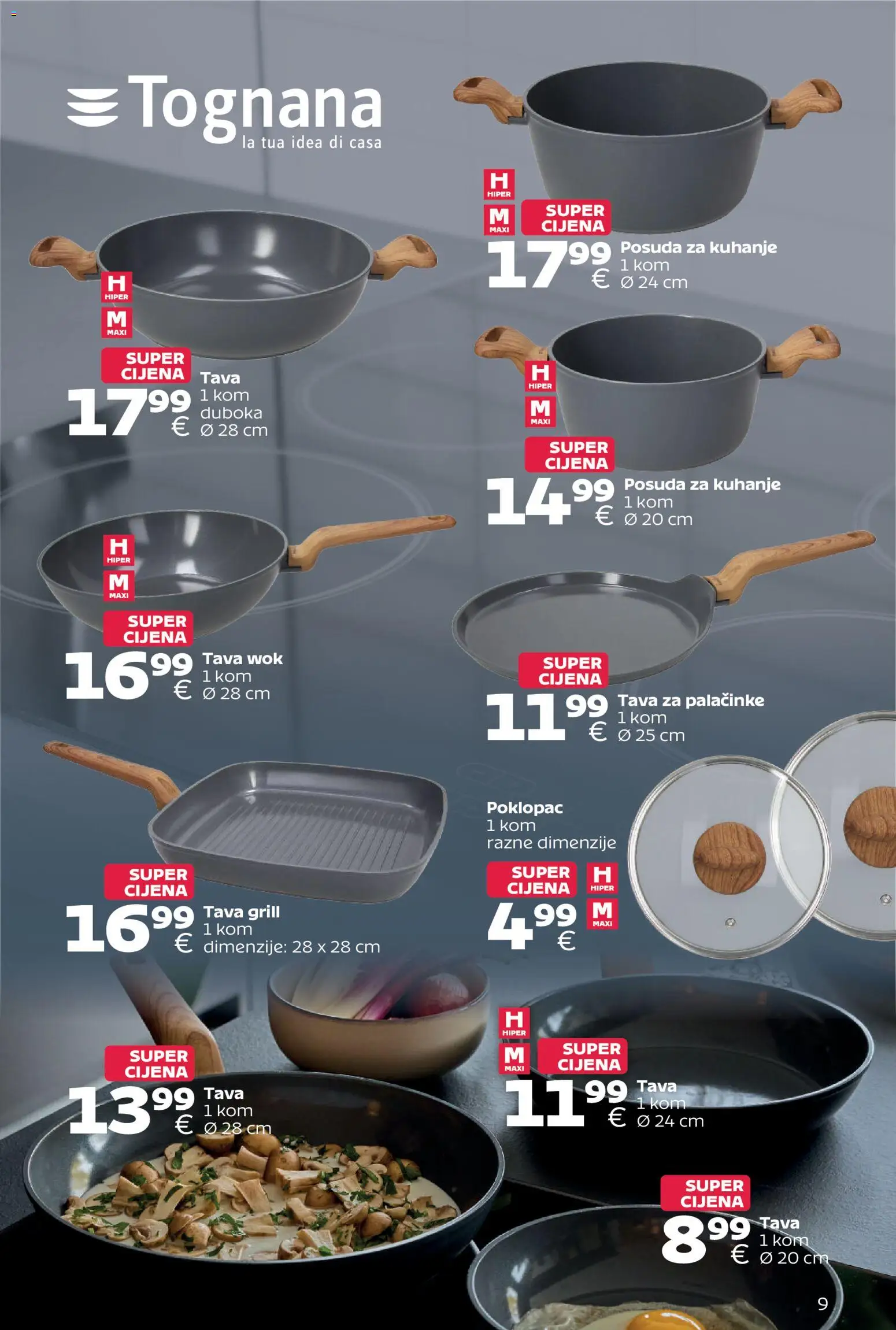 Tommy katalog | vrijedi od 12.10.2026 | Stranica: 9 | Proizvodi: Palacinke, Grill, Tava