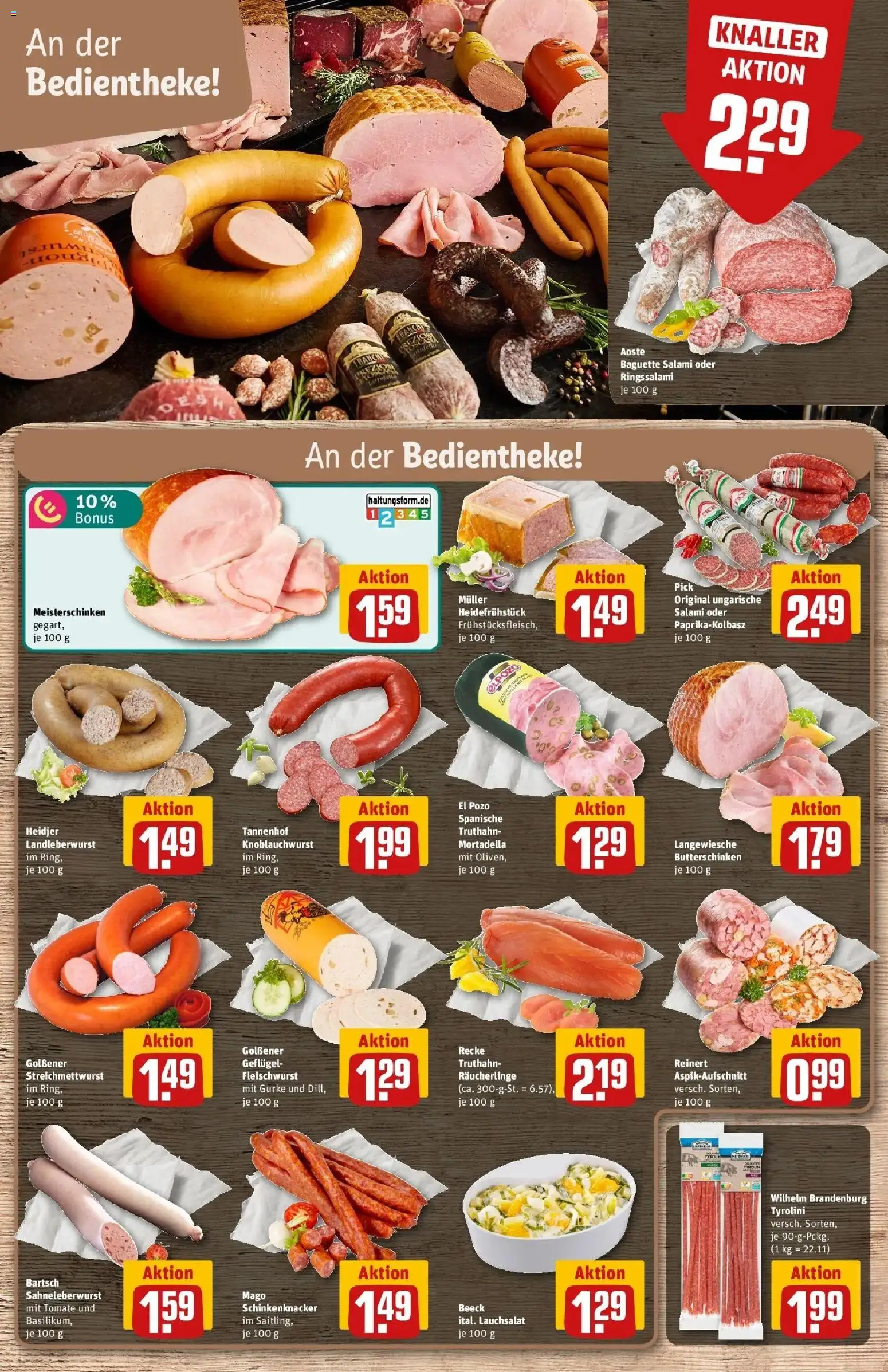 REWE Prospekt ab 12.10.2026 zum Blättern » Angebote | Seite: 8 | Produkte: Baguette, Salami