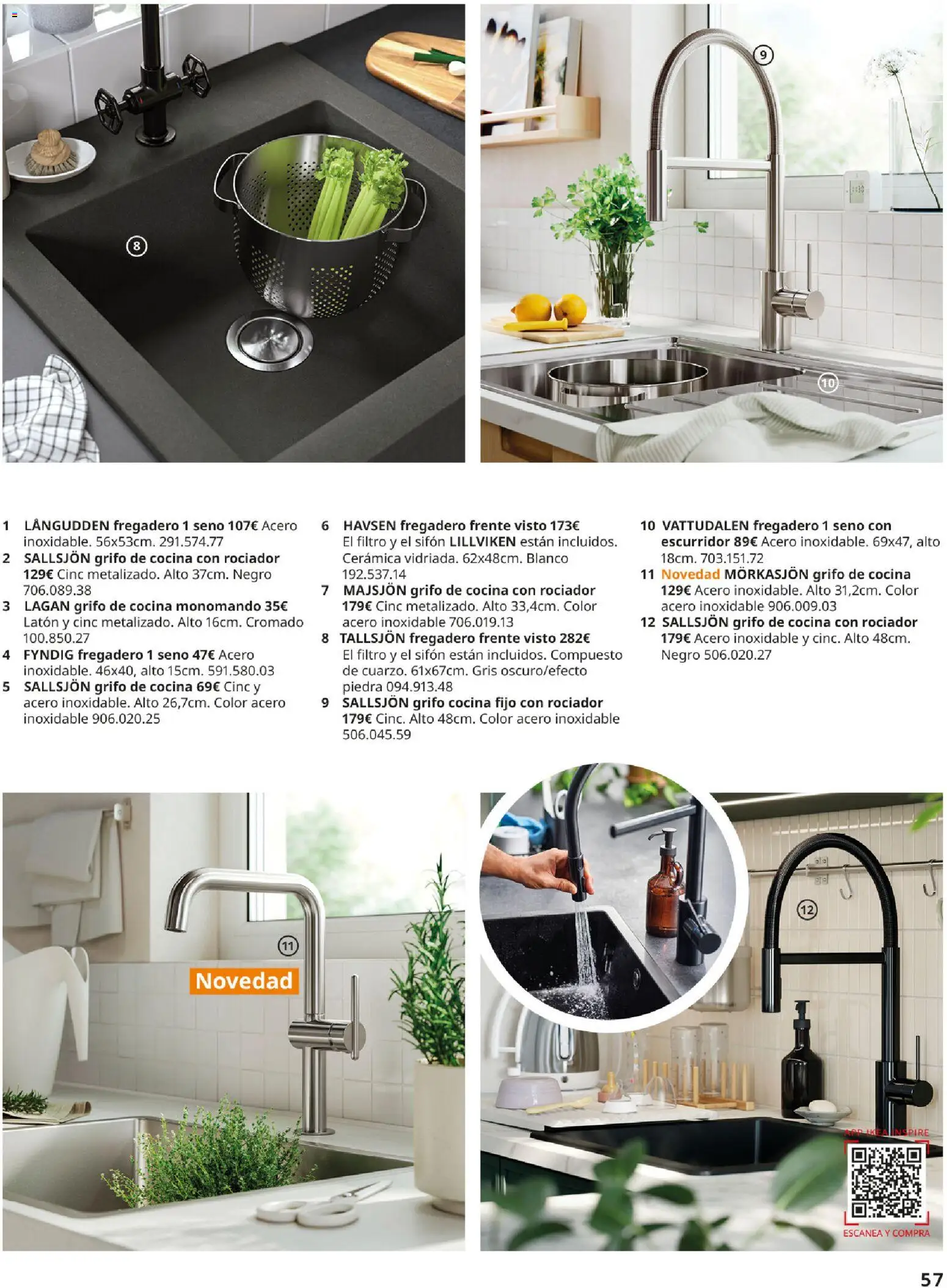 IKEA - Cocinas │ válido desde el 01/09/2026 | Página: 57 | Productos: Fregadero, Cocina