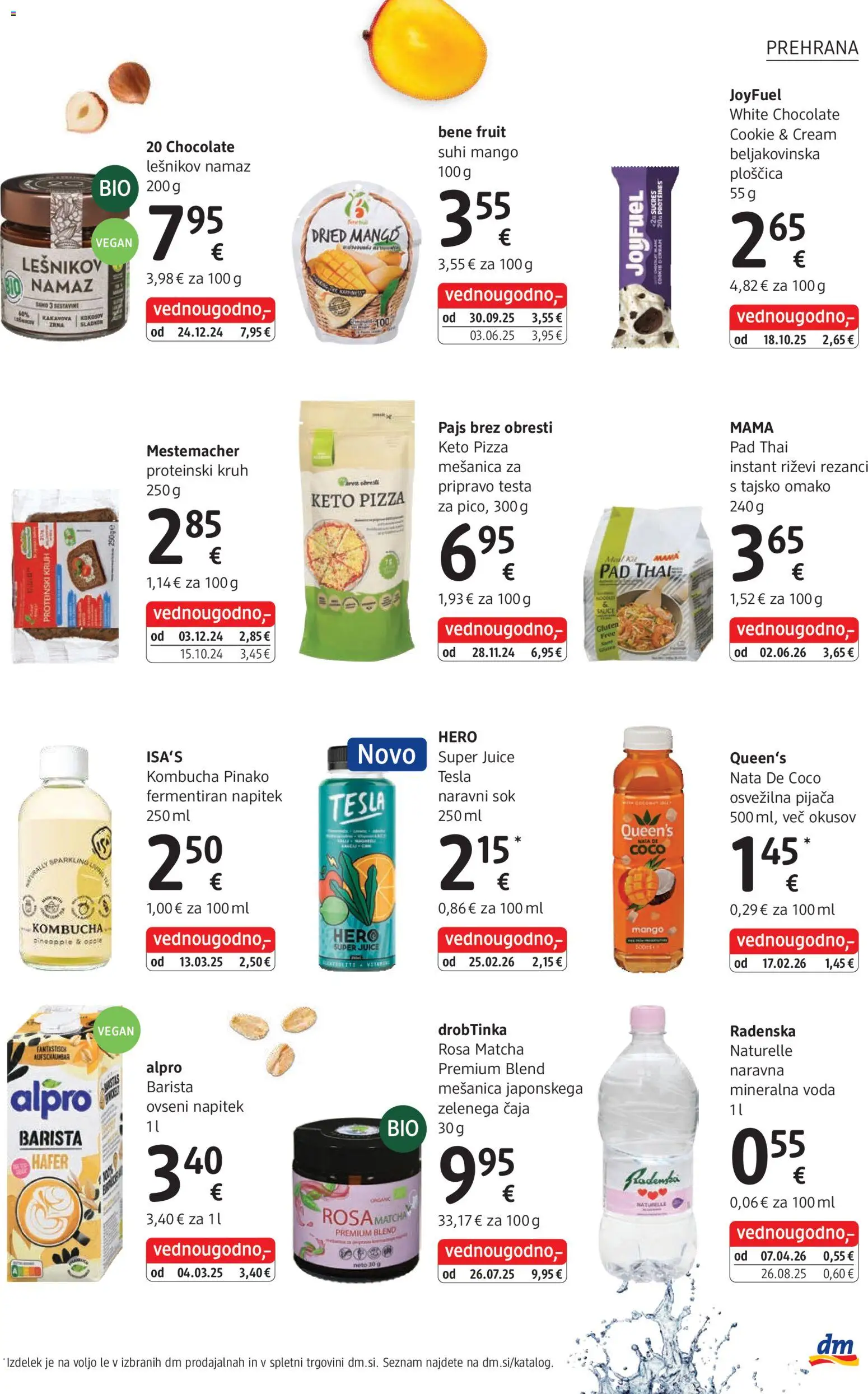Novi DM Drogerie Markt katalog ponudbe – veljaven od 01.07.2026 | Stran: 23 | Izdelki: Namaz, Naravni sok, Lešnikov namaz, Sok