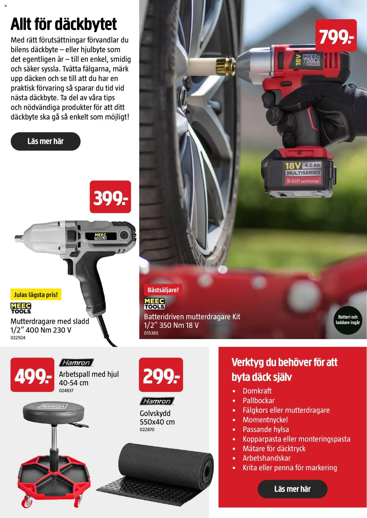 Jula reklamblad aktuell från 01/09/2026 | Sida: 30 | Produkter: Arbetshandskar, Verktyg, Batteri, Sladd
