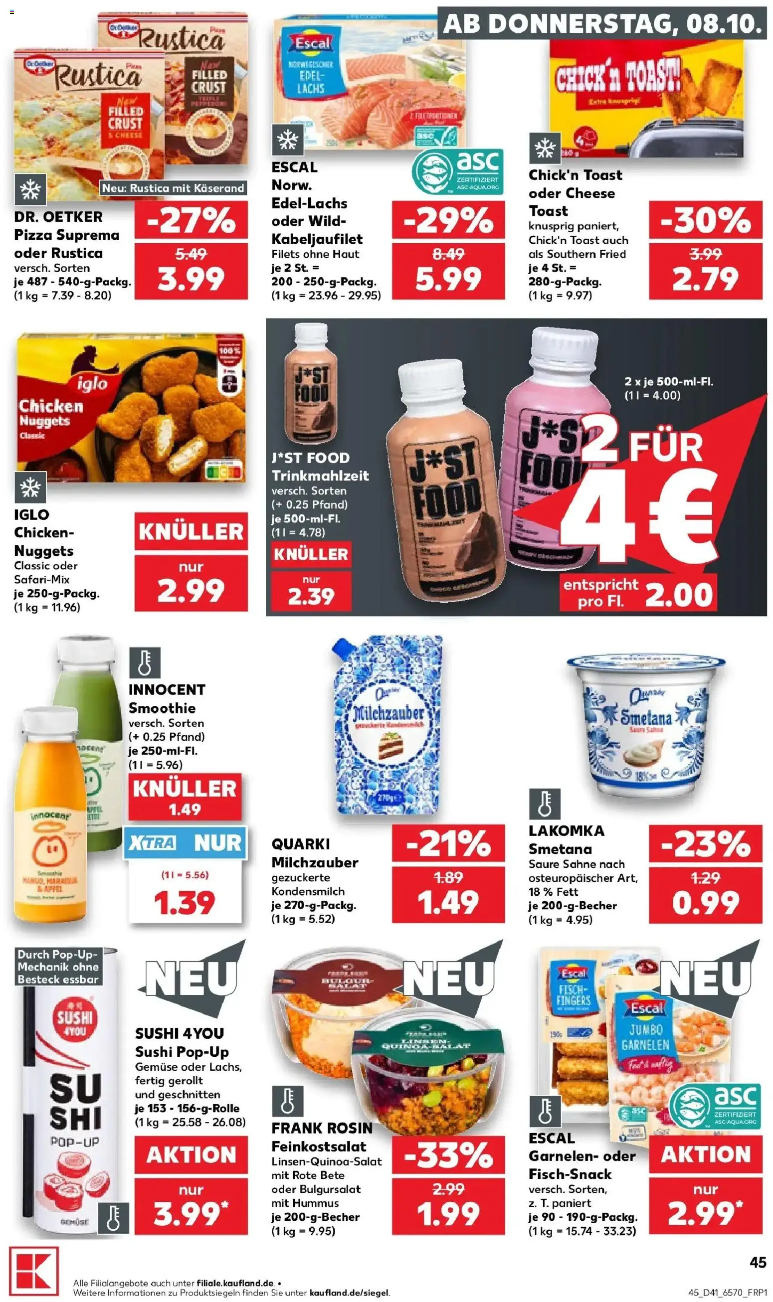 Prospekt Kaufland ab 05.10.2026 » Angebote Online zum Blättern | Seite: 55 | Produkte: Äpfel, Garnelen, Gemüse, Hummus