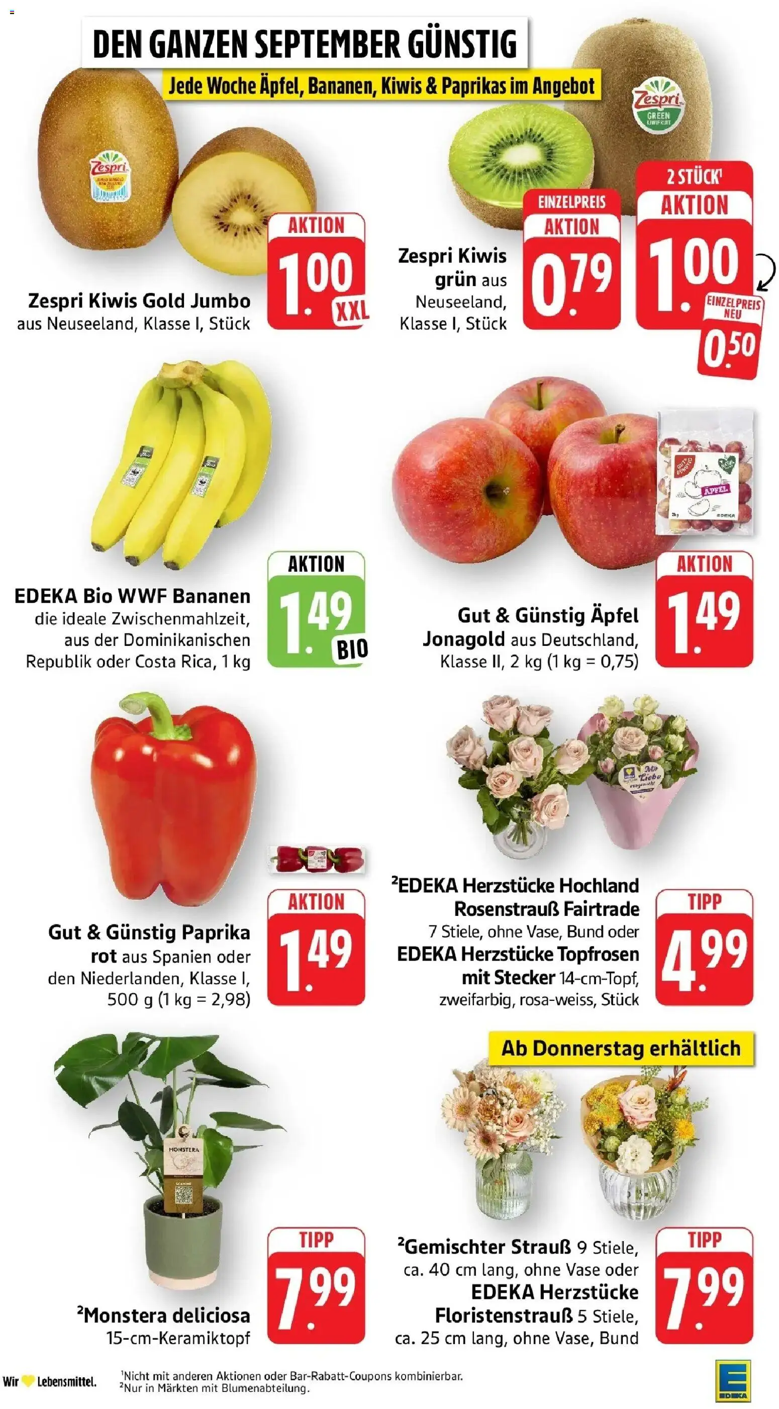 Edeka Prospekt Bad Camberg (ab 14.09.2026) » Angebote Online | Seite: 8 | Produkte: Vase, Äpfel, Bananen, Paprika