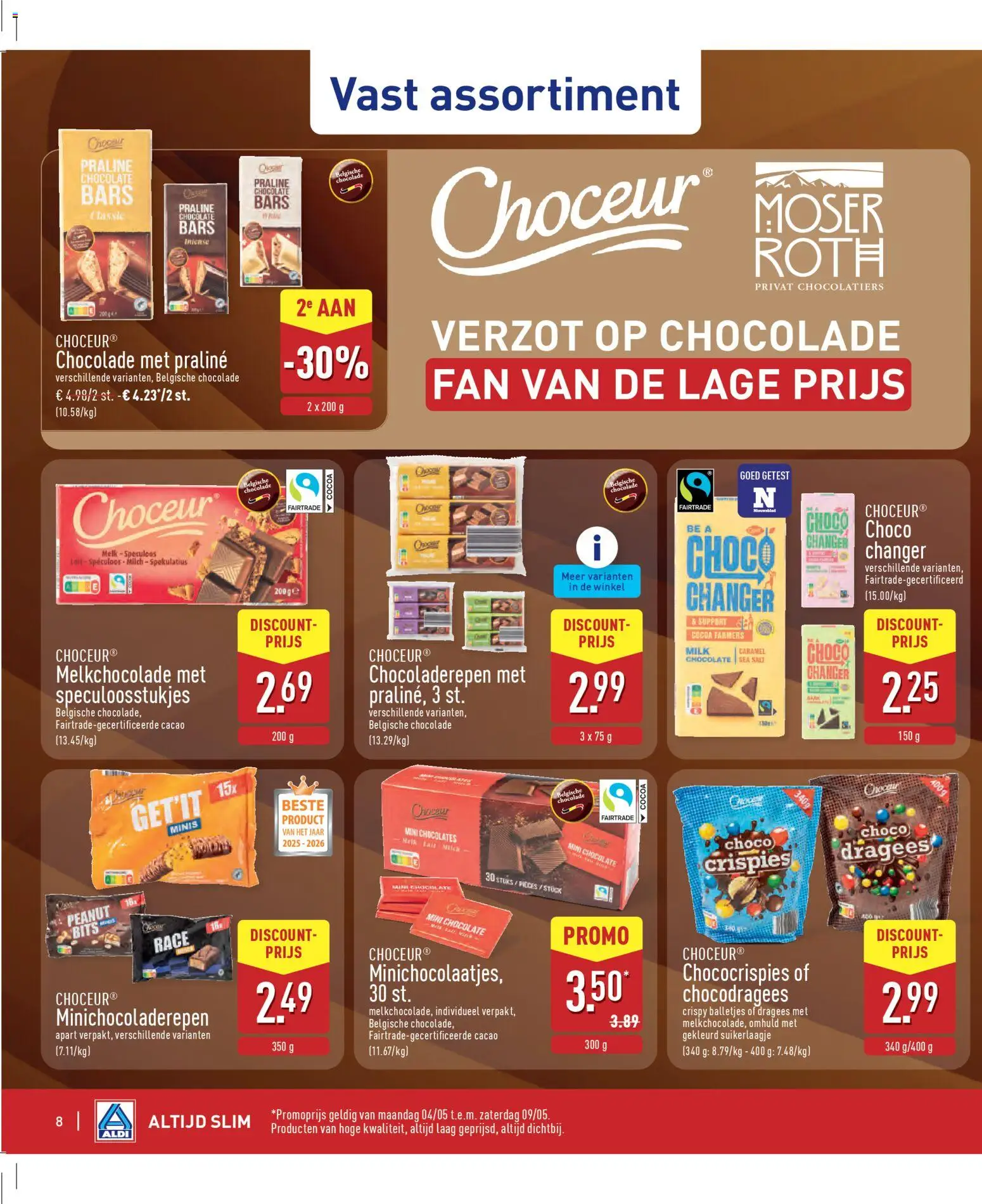 {H1} | Pagina: 8 | Producten: Melk, Chocolade