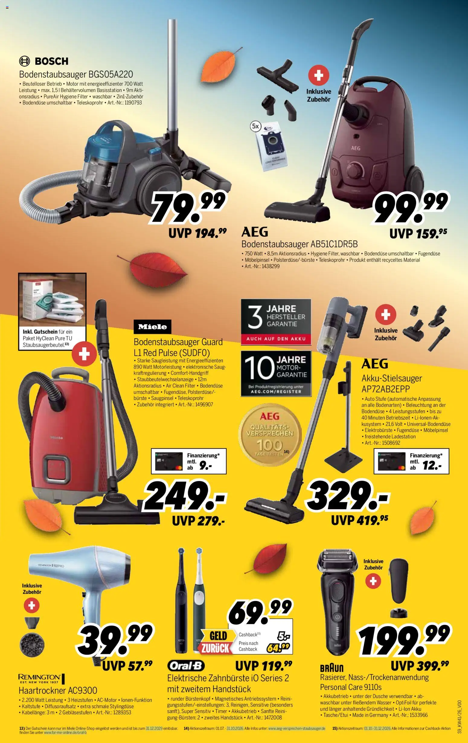 Medimax Prospekt – gültig ab 03.10.2026 | Seite: 9 | Produkte: Miele, Bosch, Haartrockner, Wasser