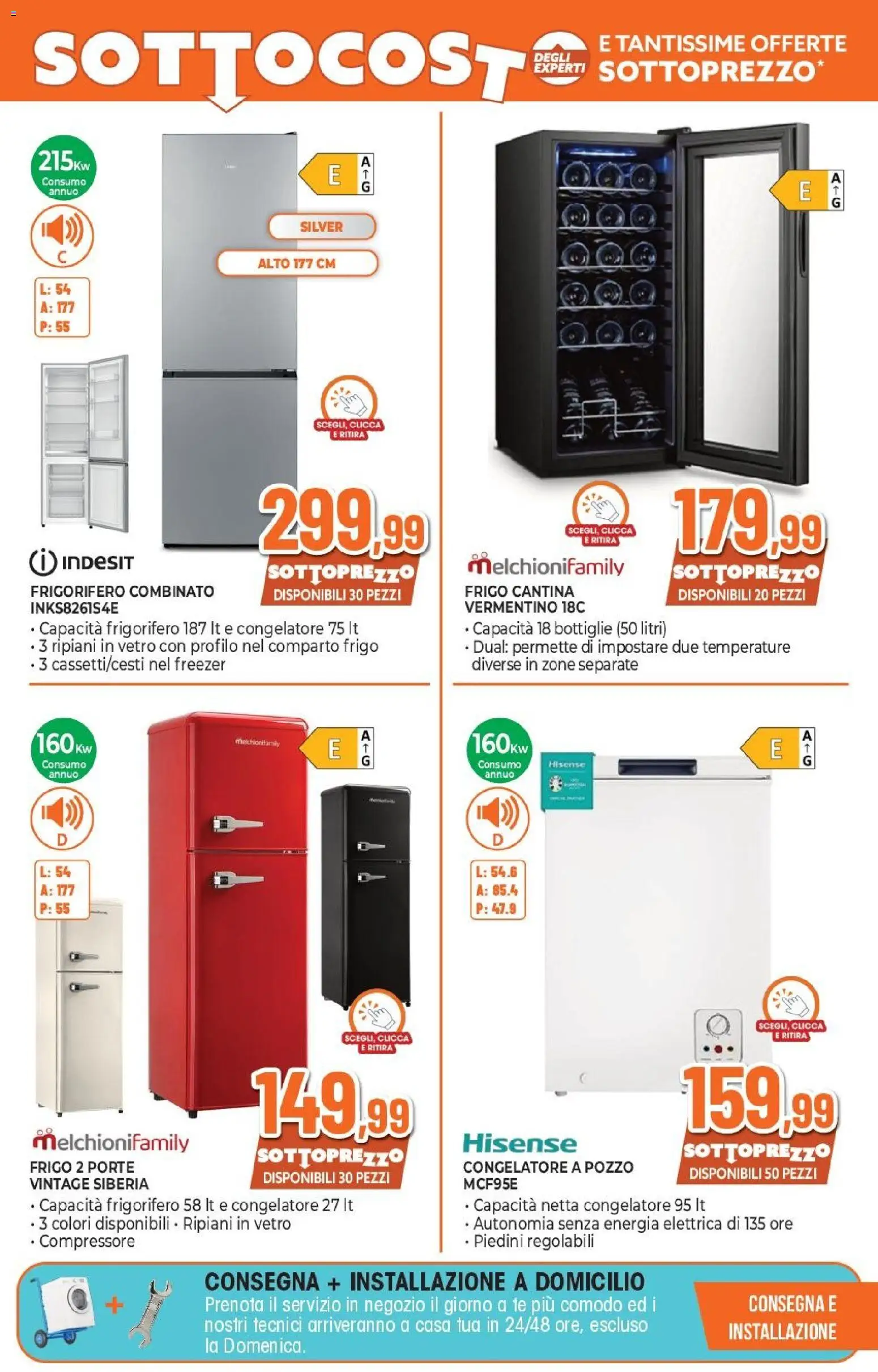 Volantino Expert del 07.05.2026 | Pagina: 22 | Prodotti: Compressore, Frigorifero, Congelatore, Frigorifero combinato